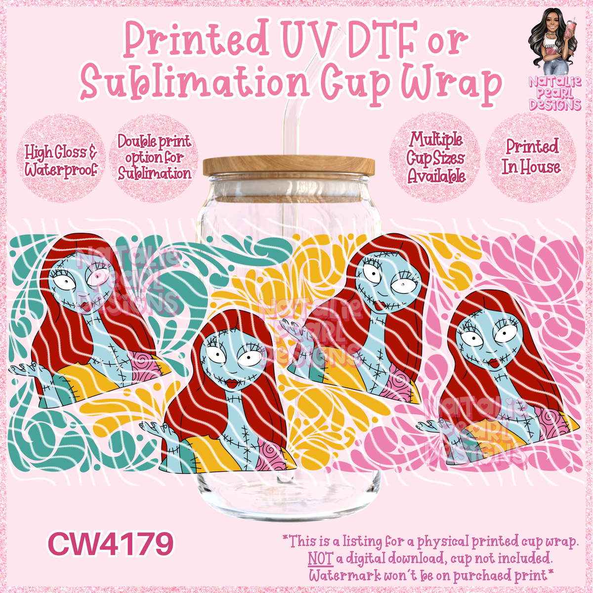 CW4179 UV DTF/SUB Cup Wraps