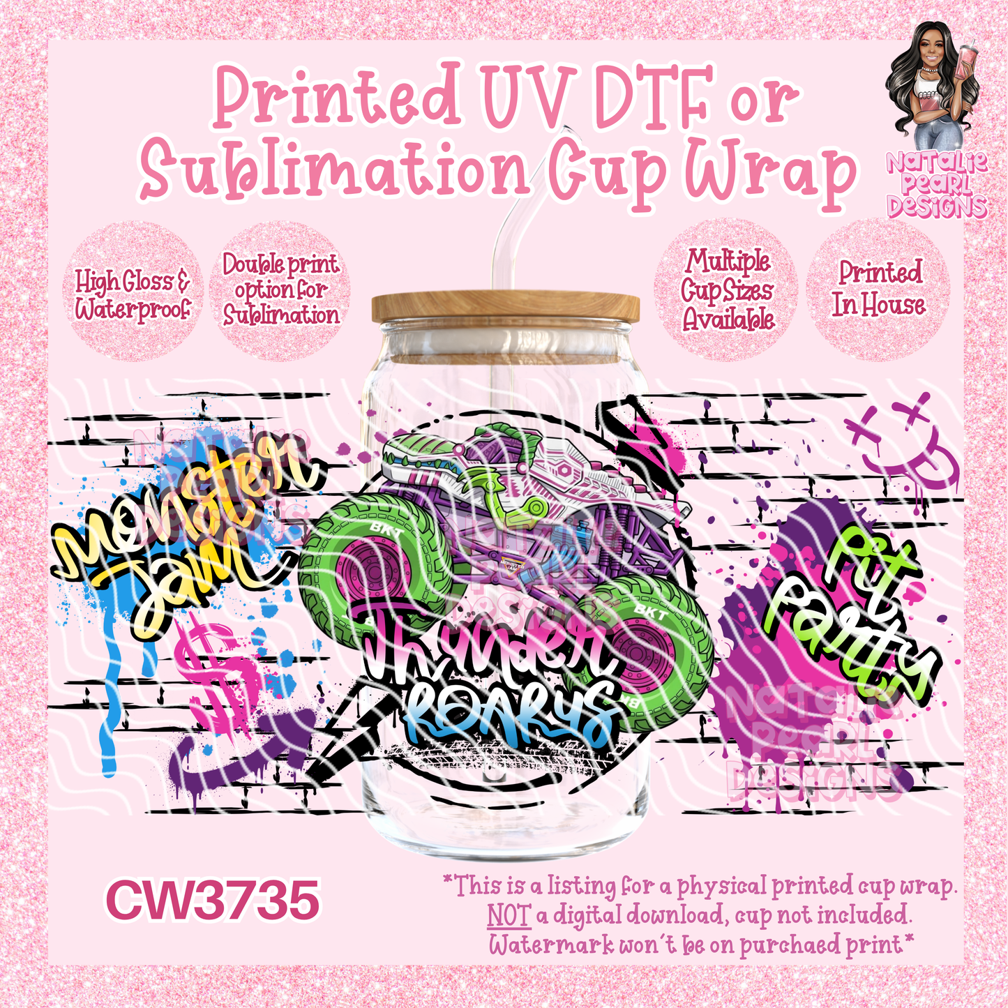 CW3735 UV DTF/SUB Cup Wraps