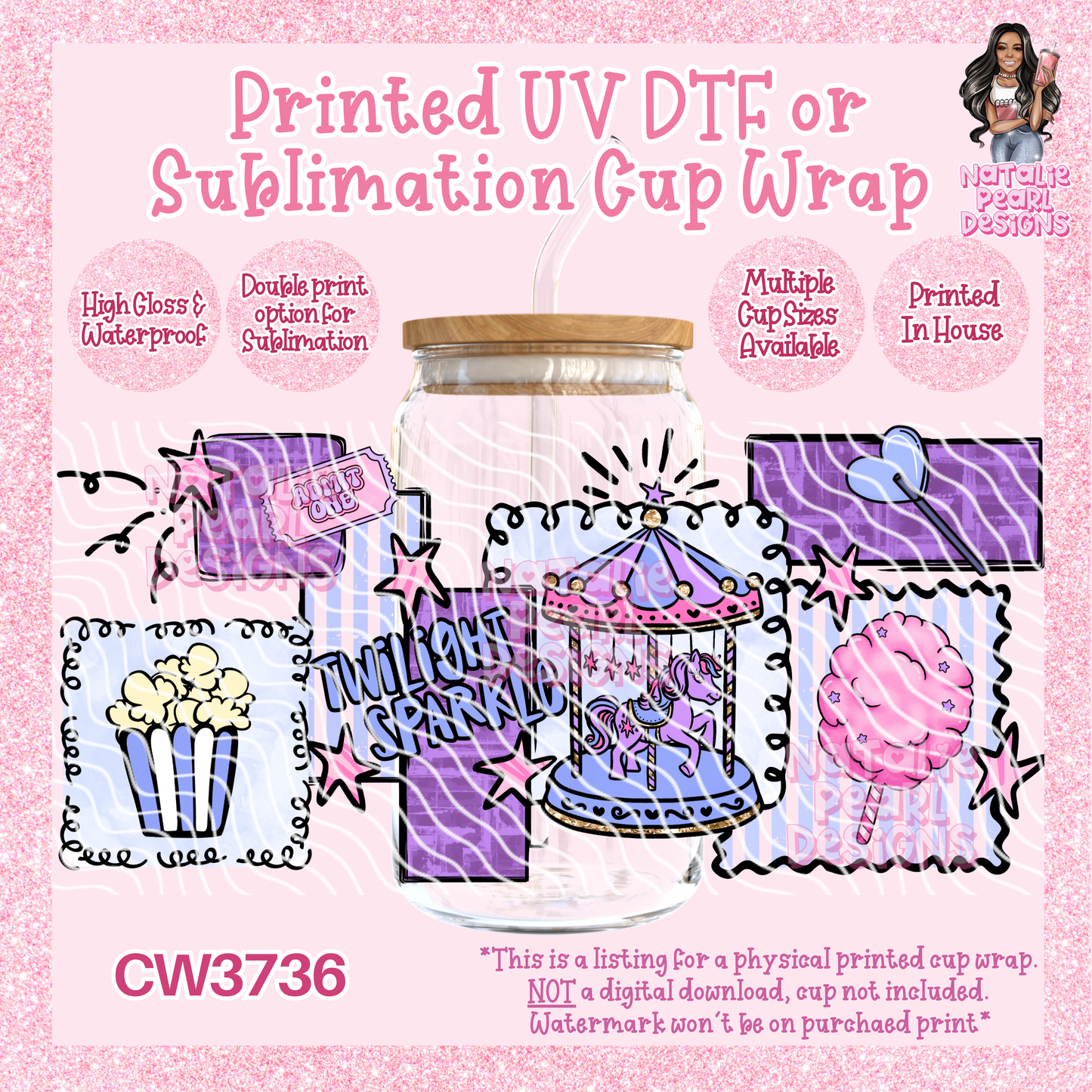 CW3736 UV DTF/SUB Cup Wraps