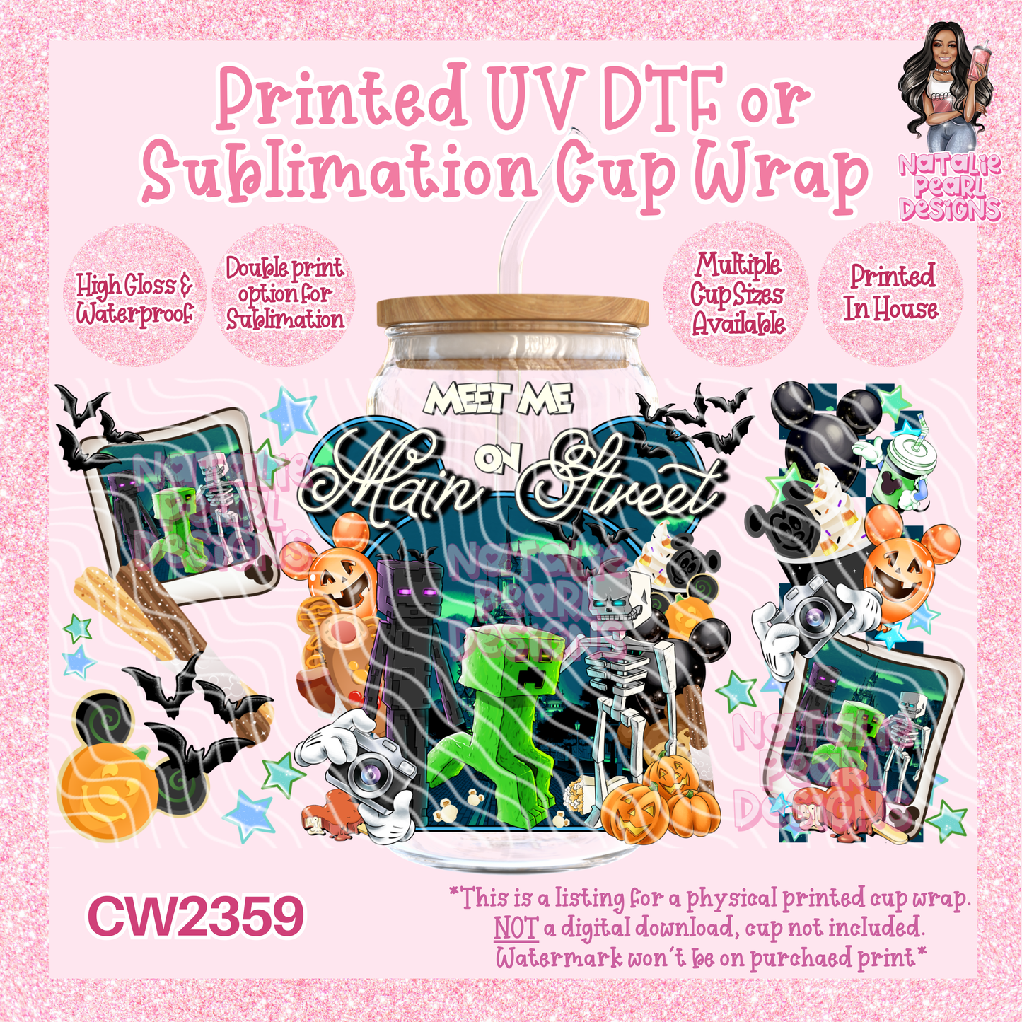 CW2359 UV DTF/SUB Cup Wraps