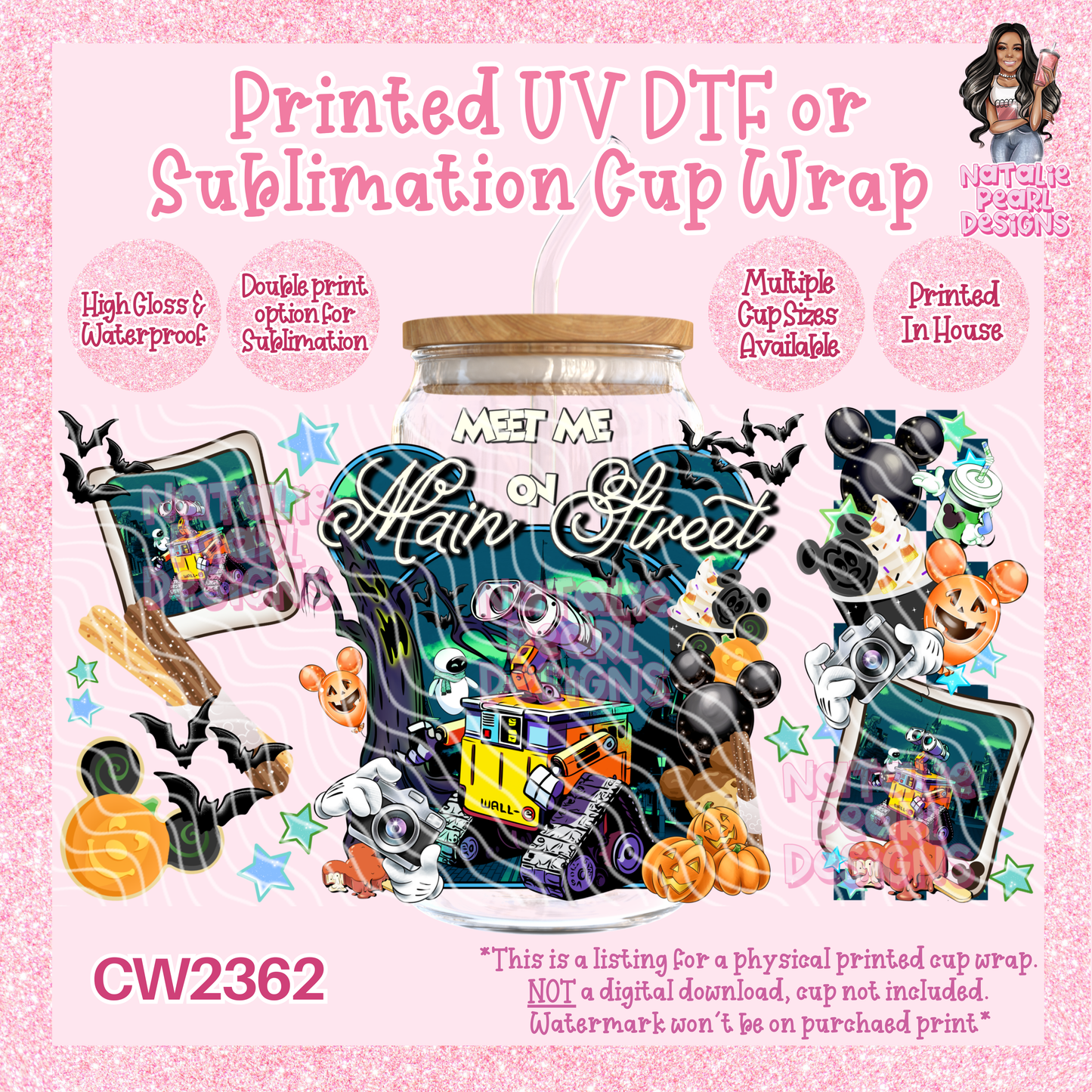 CW2362 UV DTF/SUB Cup Wraps