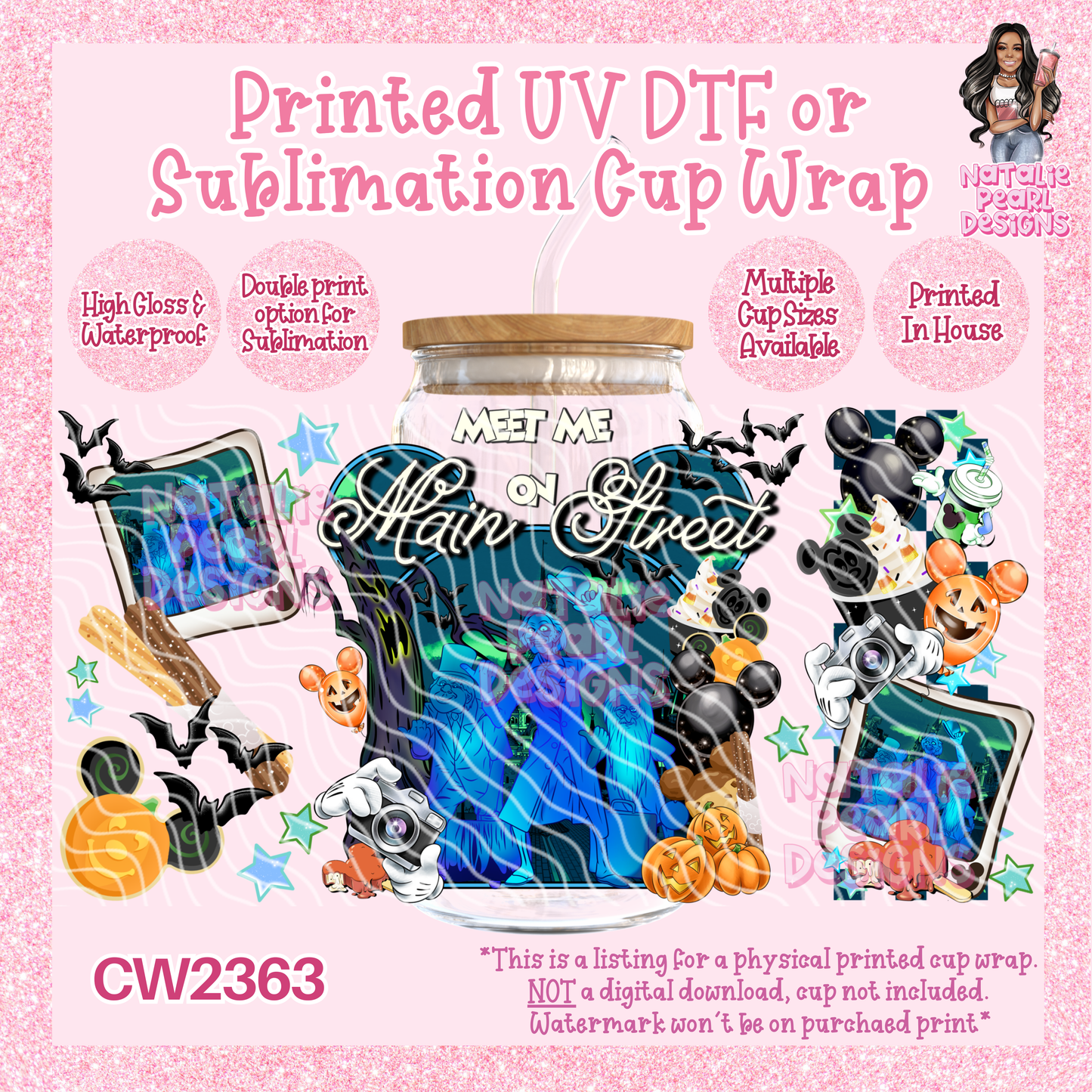 CW2363 UV DTF/SUB Cup Wraps