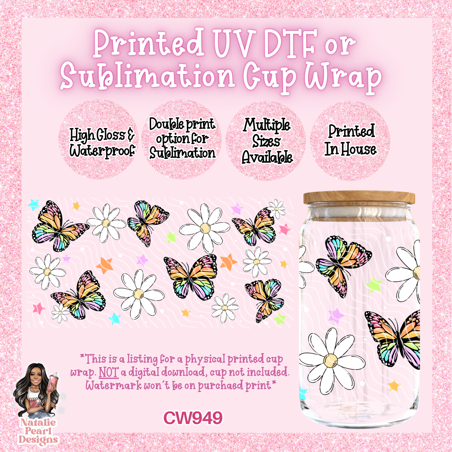 CW949 UV DTF/SUB Cup Wrap