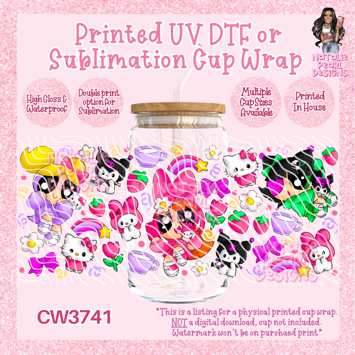 CW3741 UV DTF/SUB Cup Wraps
