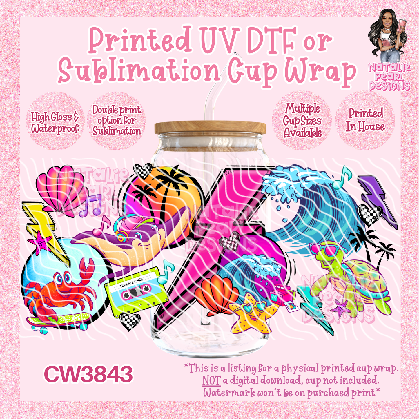 CW3843 UV DTF/SUB Cup Wraps