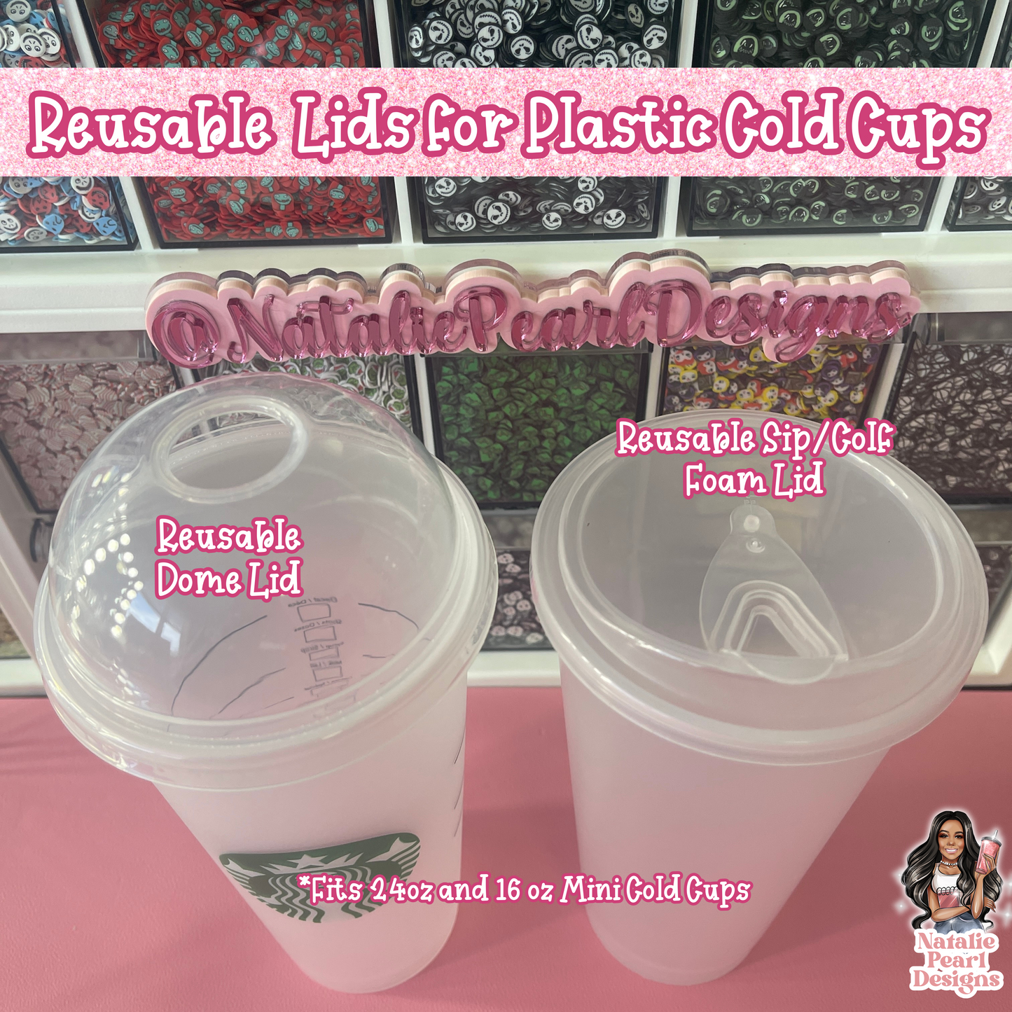 24oz Plastic Cold Cups 16 & 24oz