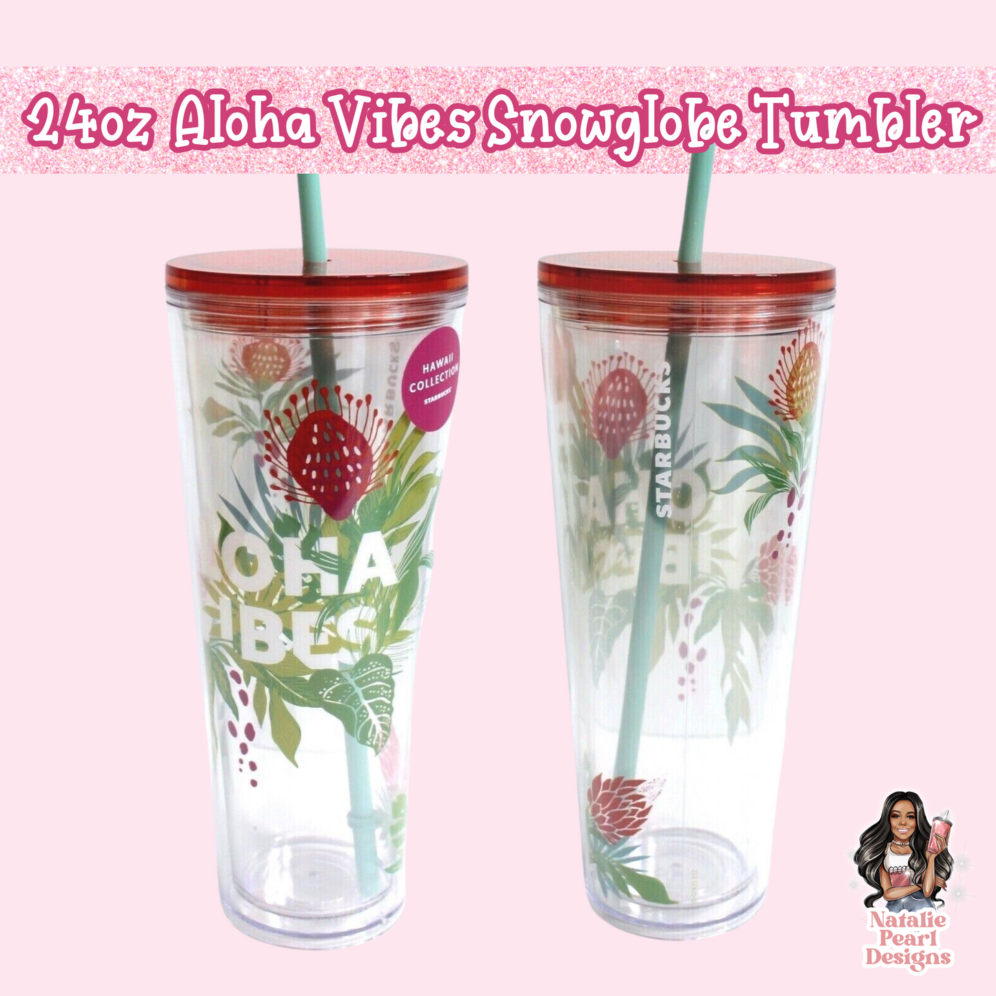 Aloha Vibes Snow Globe Tumbler