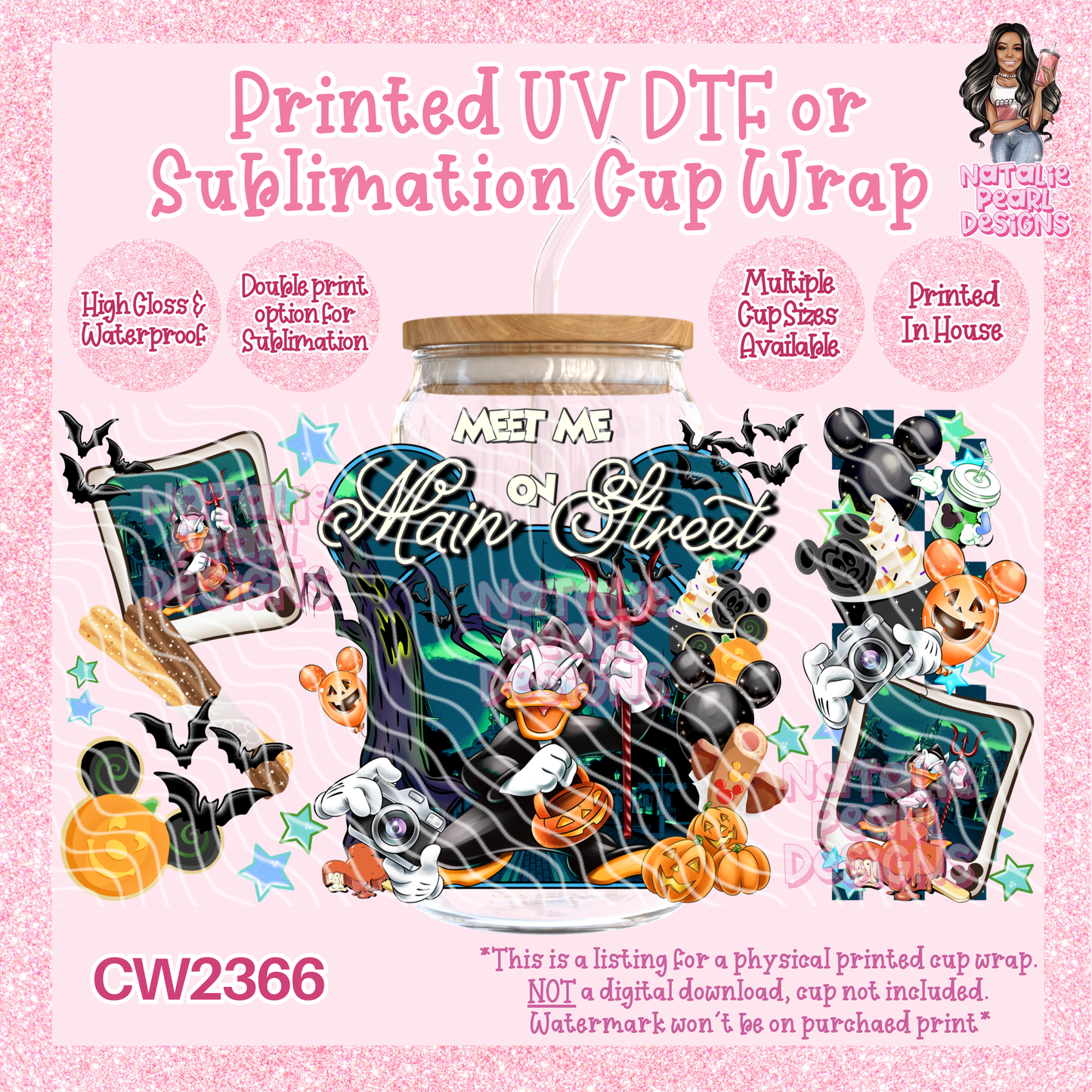 CW2366 UV DTF/SUB Cup Wraps