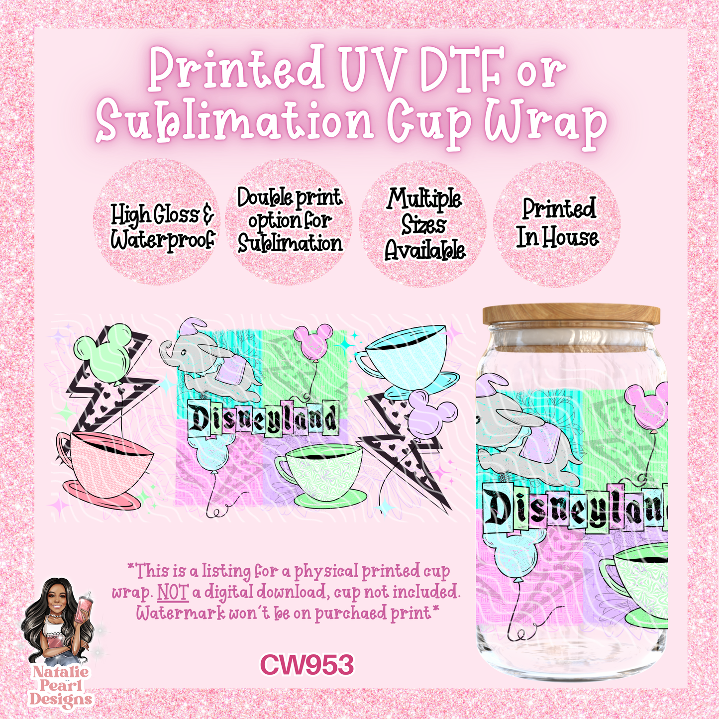 CW953 UV DTF/SUB Cup Wrap