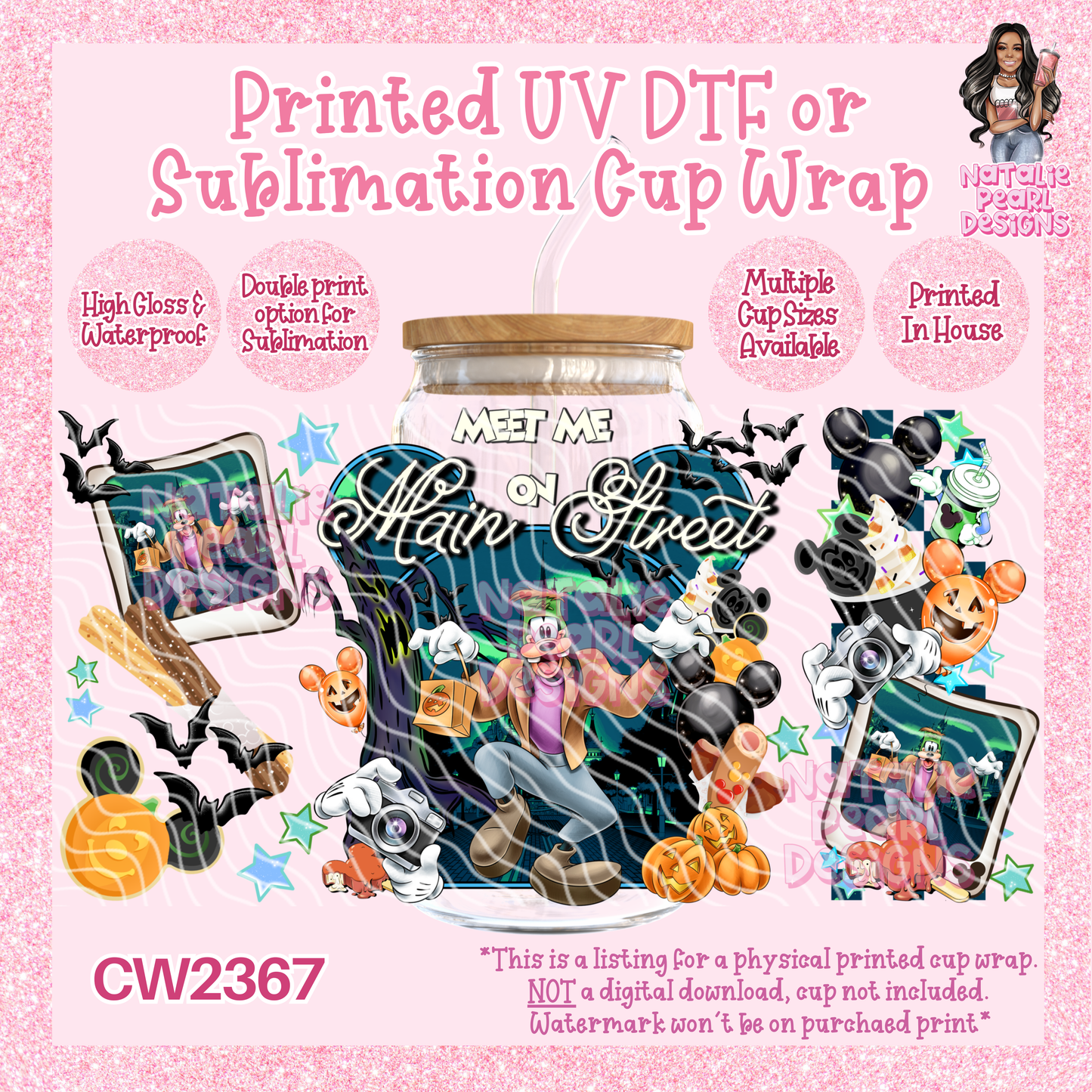 CW2367 UV DTF/SUB Cup Wraps