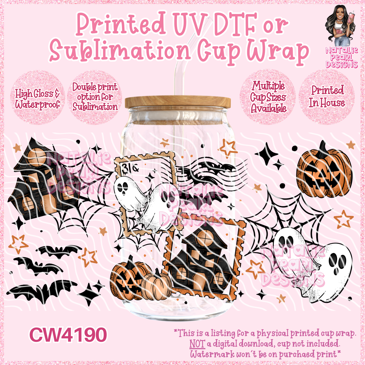 CW4190 UV DTF/SUB Cup Wraps