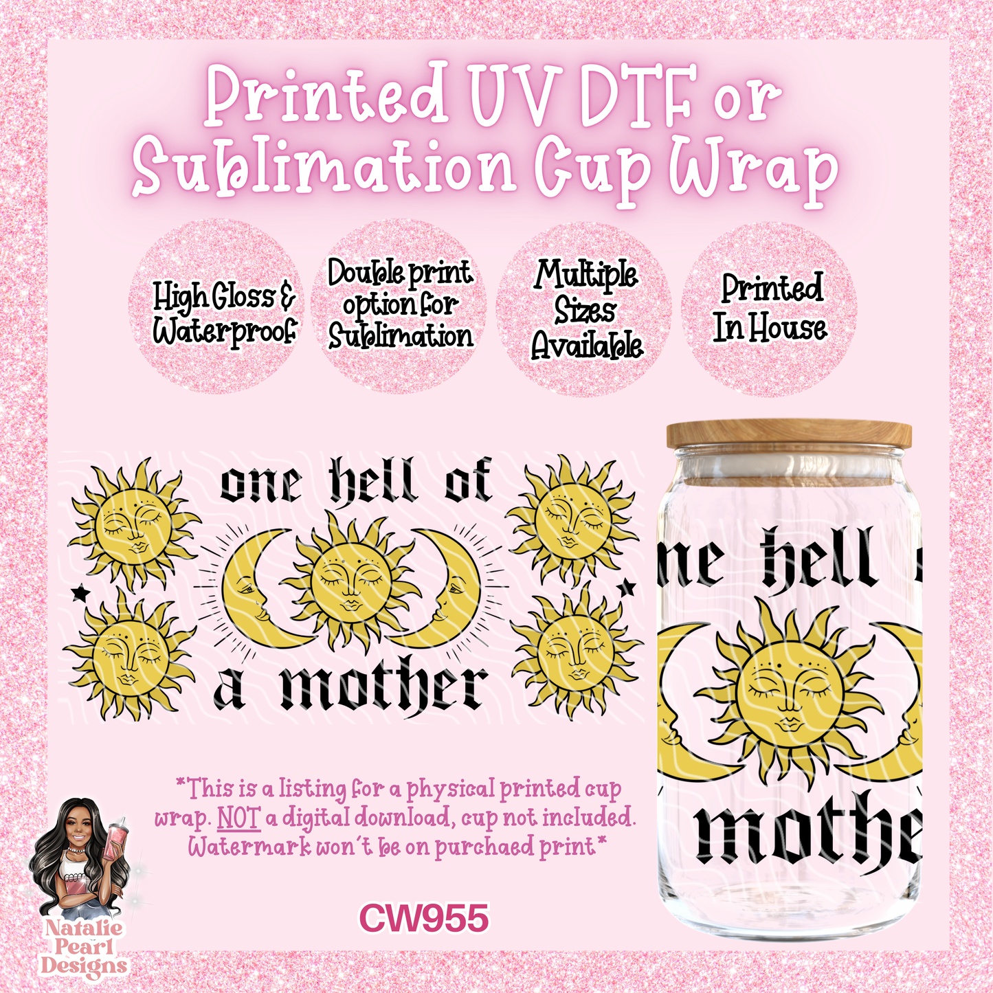 CW955 UV DTF/SUB Cup Wrap