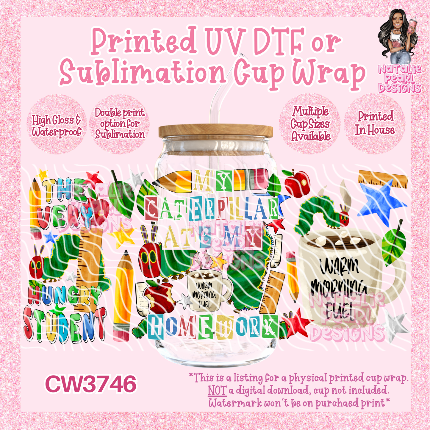 CW3746 UV DTF/SUB Cup Wraps