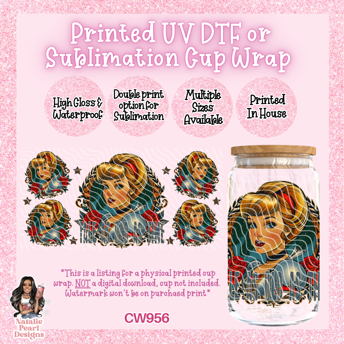 CW956 UV DTF/SUB Cup Wrap