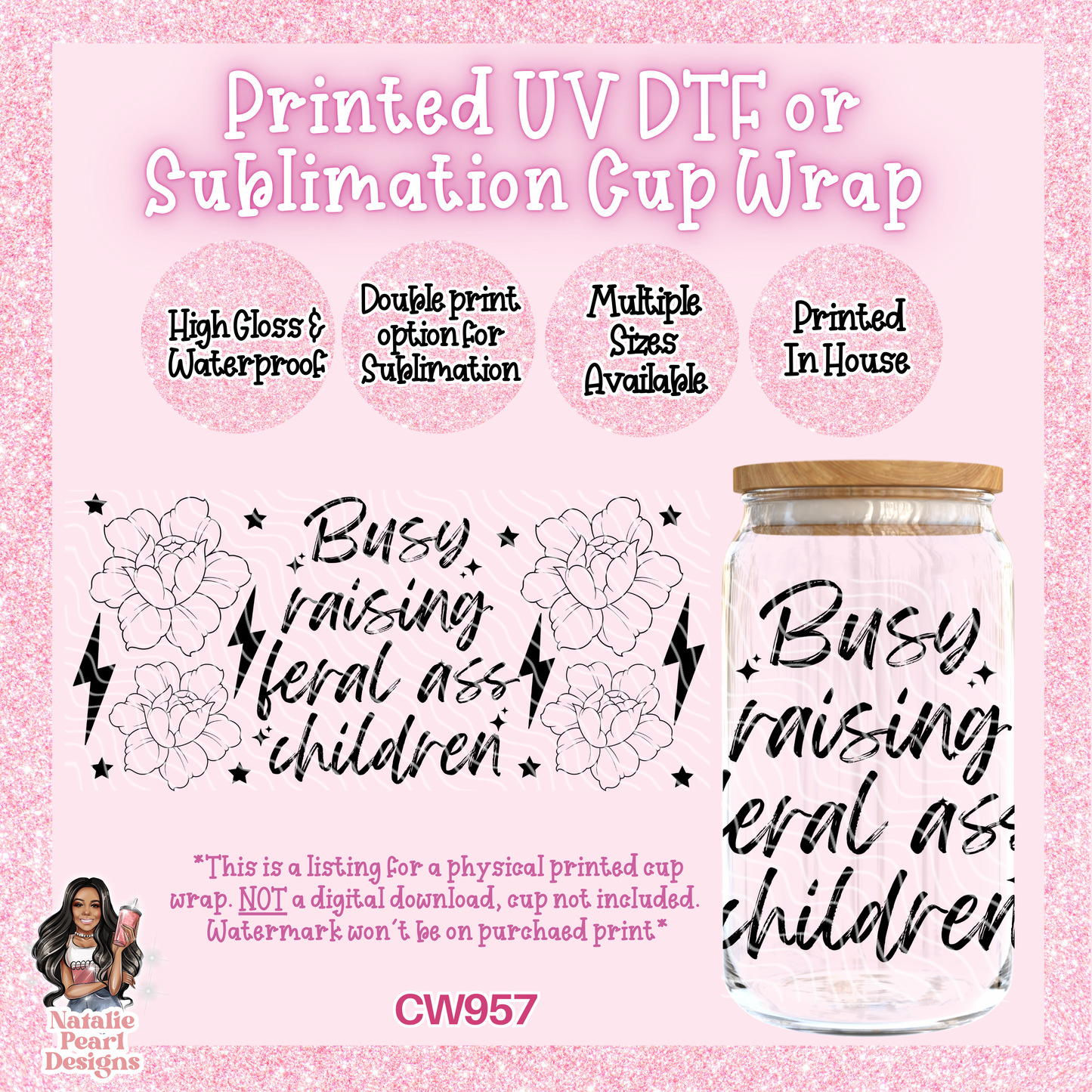 CW957 UV DTF/SUB Cup Wrap
