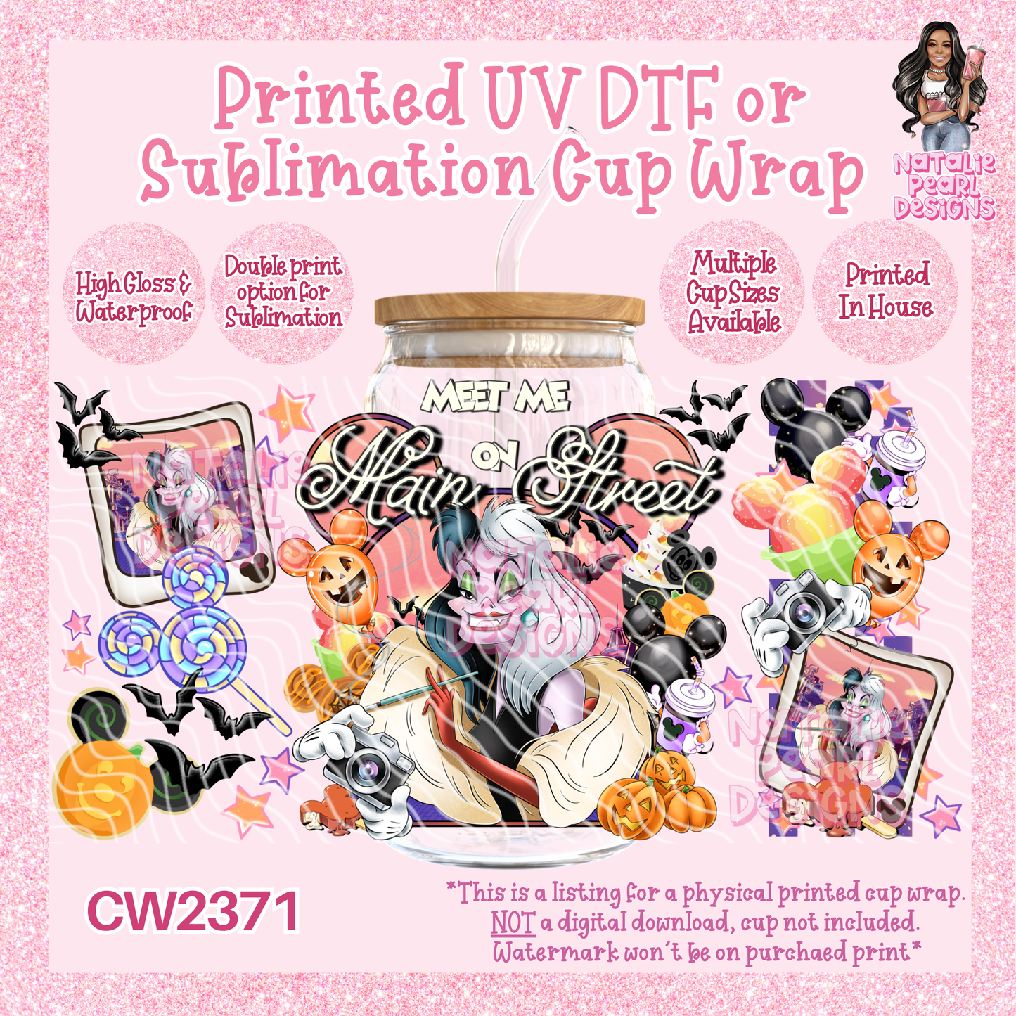 CW2371 UV DTF/SUB Cup Wraps