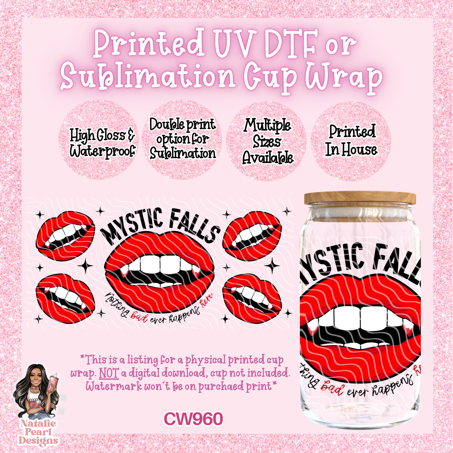 CW960 UV DTF/SUB Cup Wrap