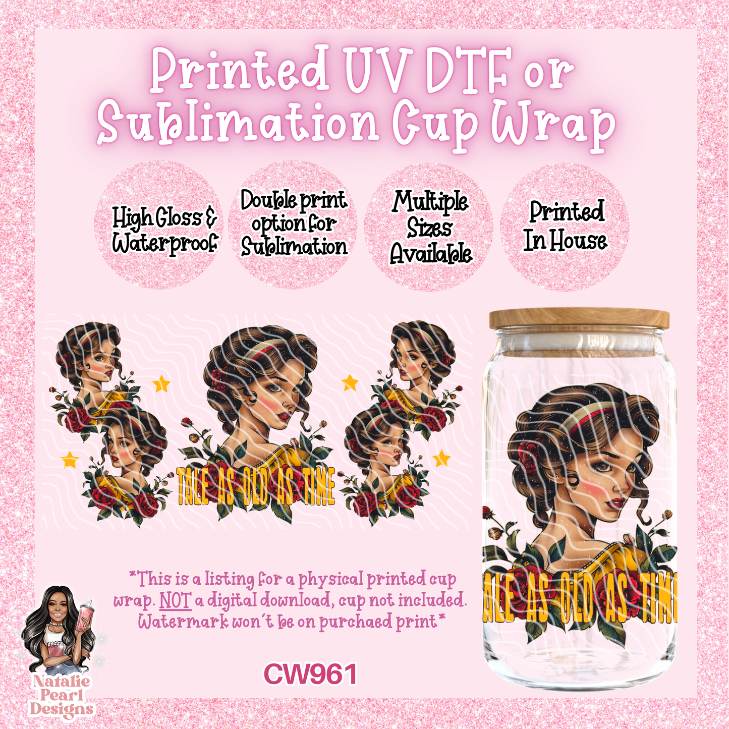 CW961 UV DTF/SUB Cup Wrap