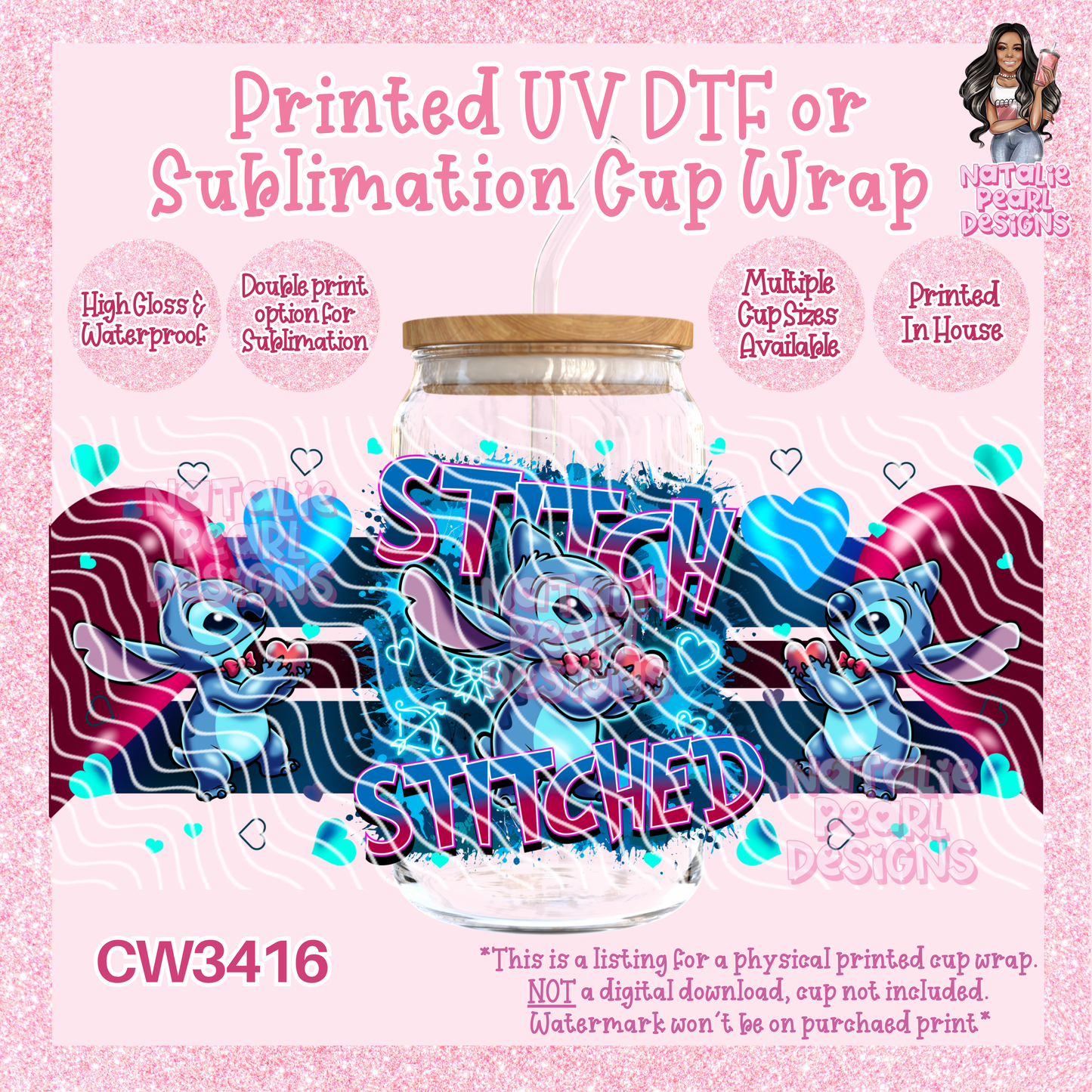 CW3416 UV DTF/SUB Cup Wraps