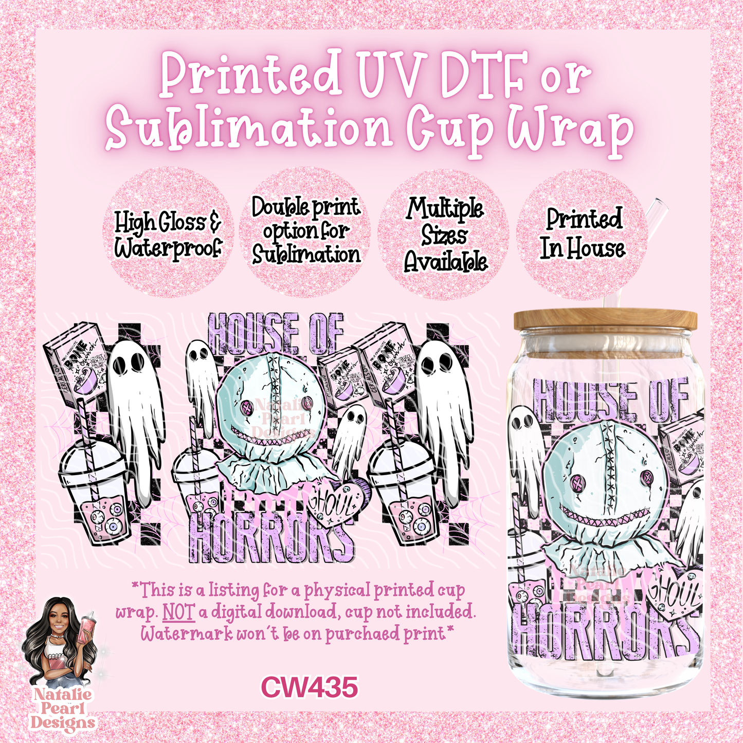 CW435 UV DTF/SUB Cup Wrap
