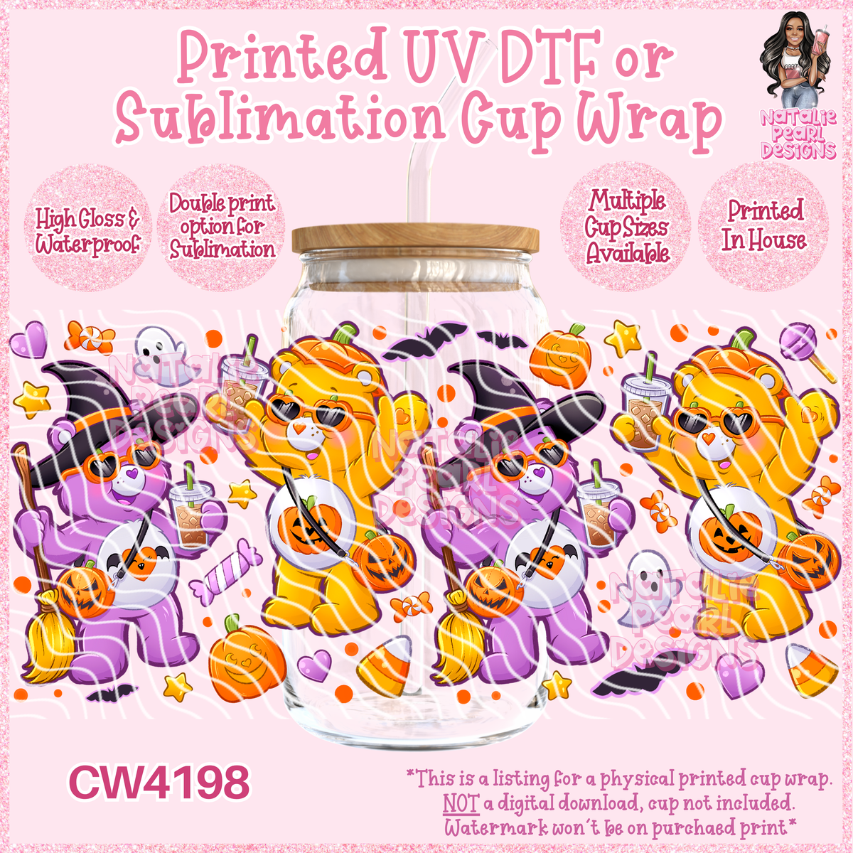 CW4198 UV DTF/SUB Cup Wraps
