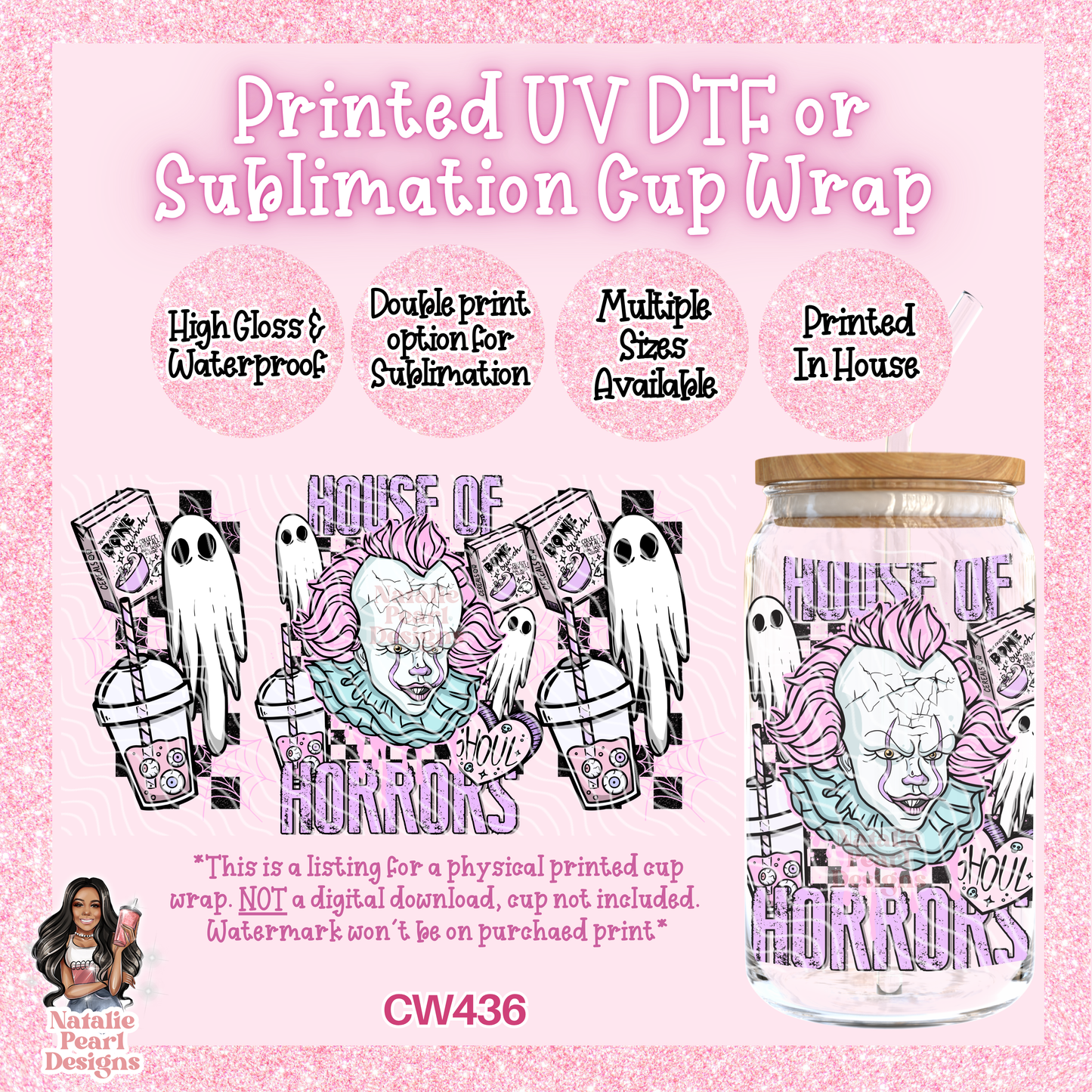 CW436 UV DTF/SUB Cup Wrap