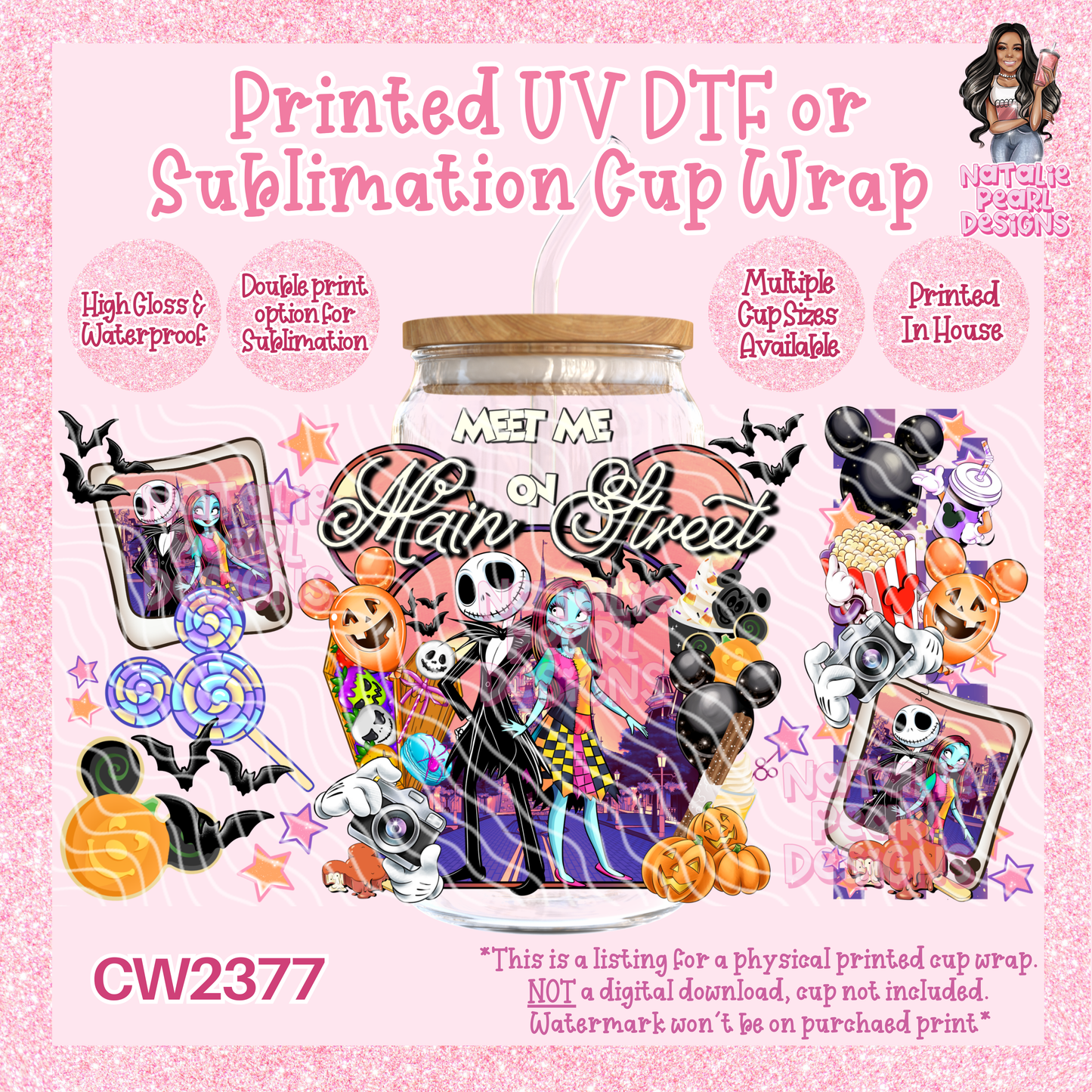 CW2377 UV DTF/SUB Cup Wraps
