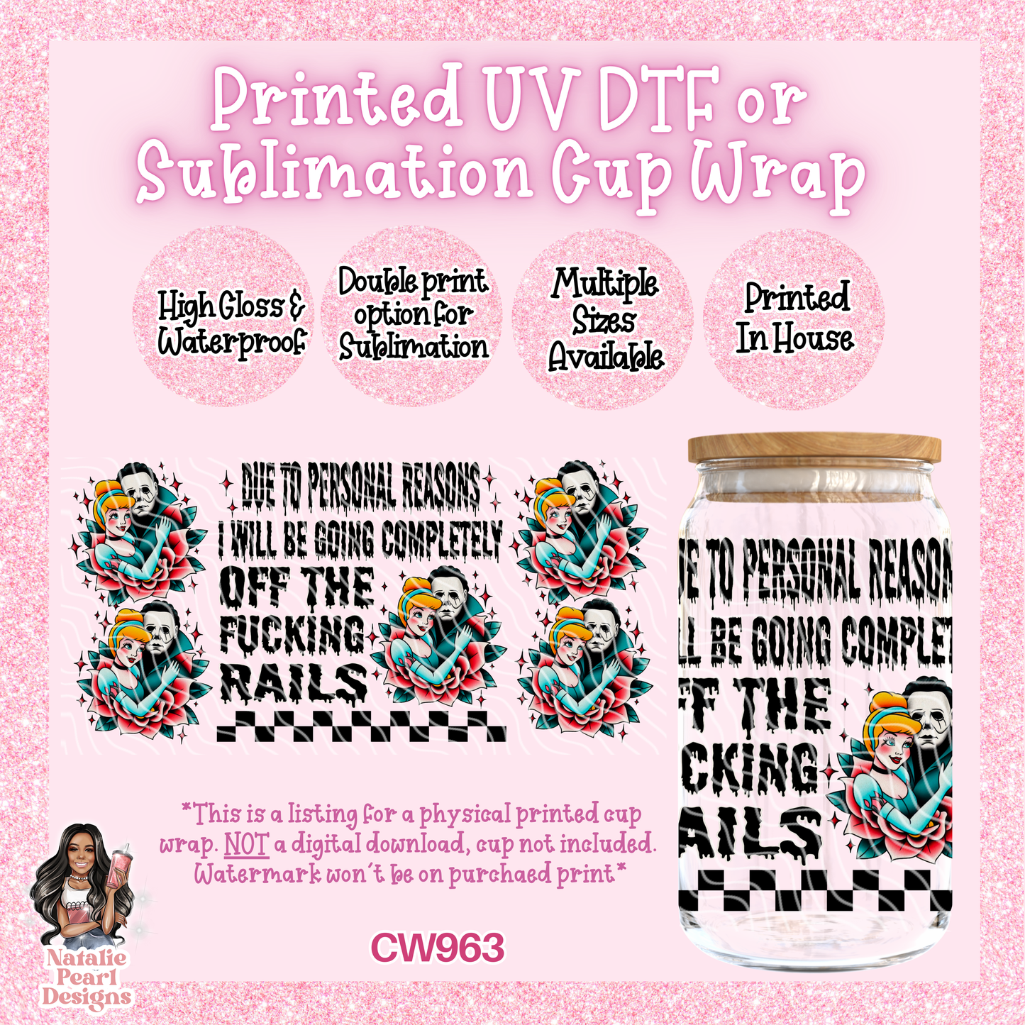 CW963 UV DTF/SUB Cup Wrap