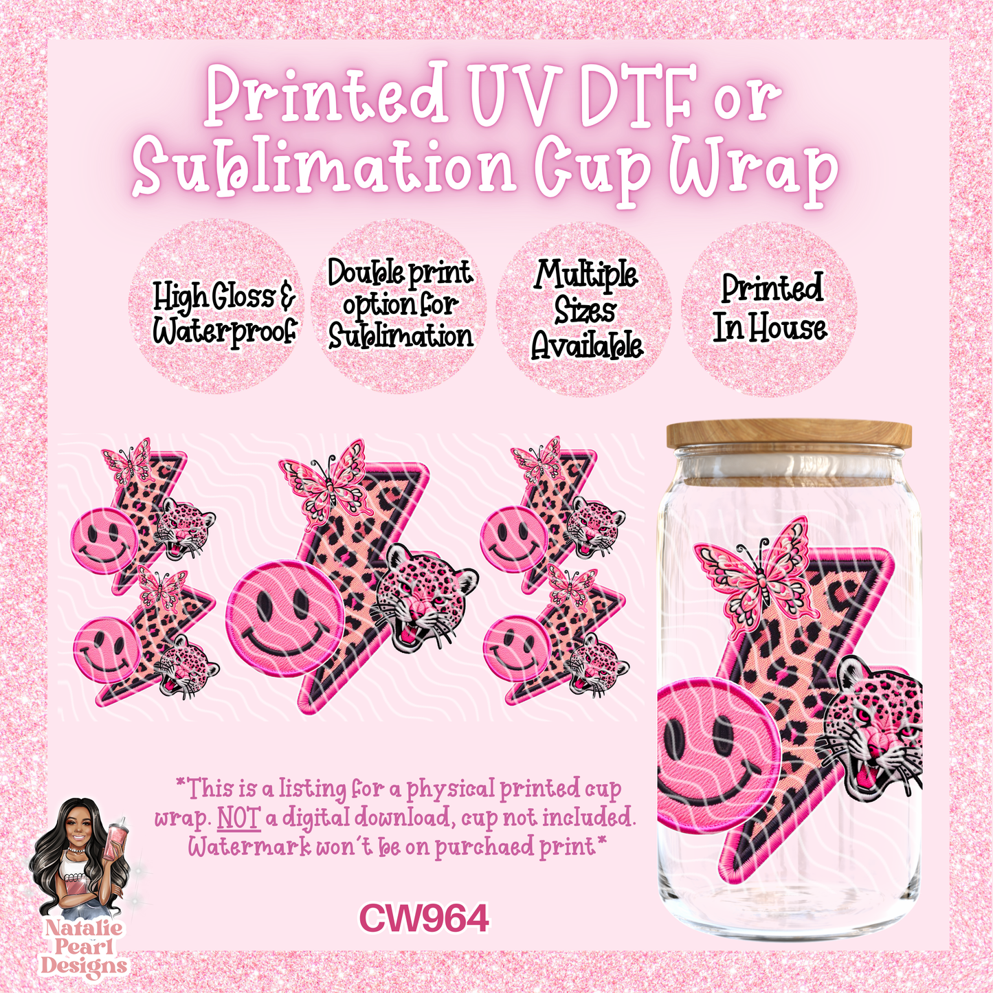 CW964 UV DTF/SUB Cup Wrap
