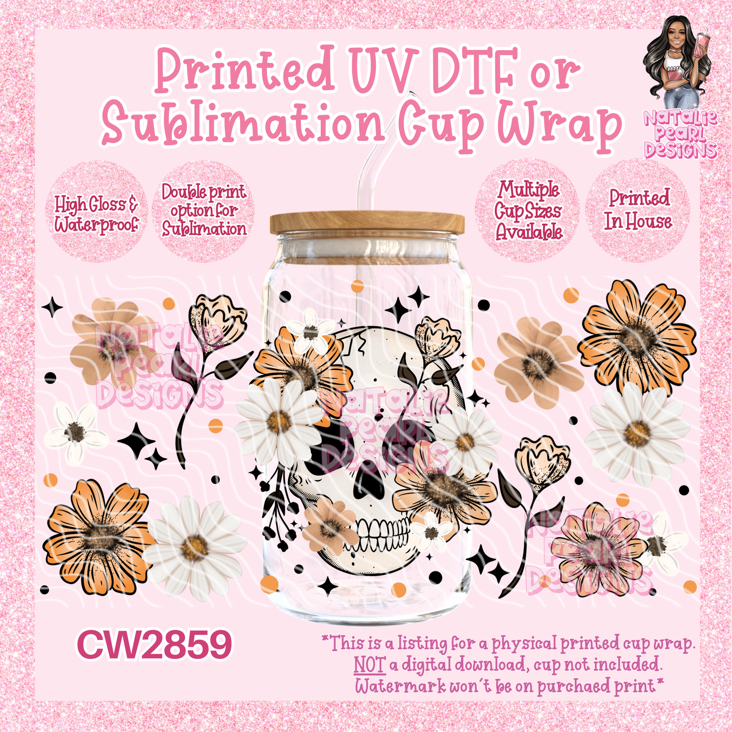 CW2859 UV DTF/SUB Cup Wraps