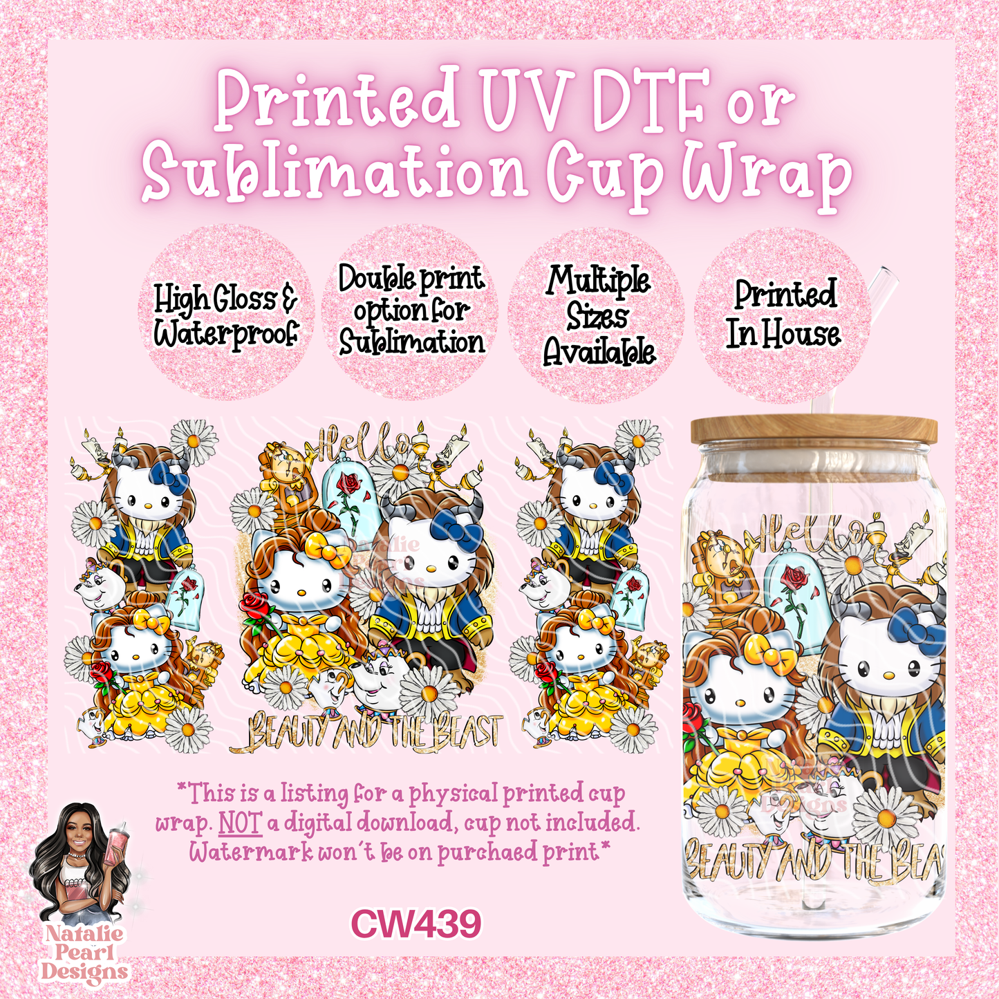 CW439 UV DTF/SUB Cup Wrap