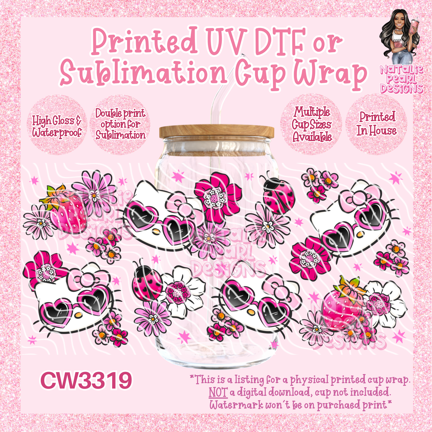 CW3319 UV DTF/SUB Cup Wraps