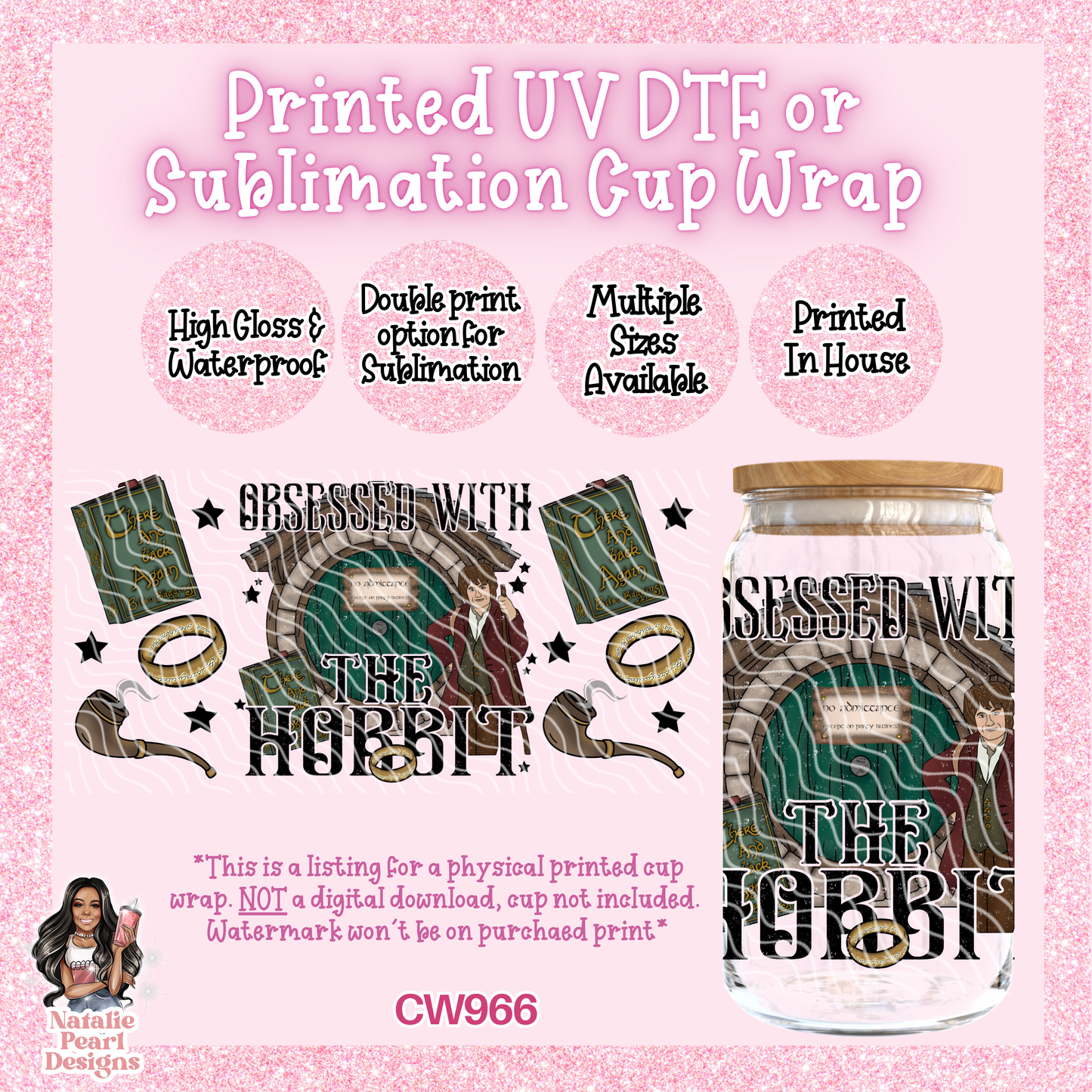 CW966 UV DTF/SUB Cup Wrap