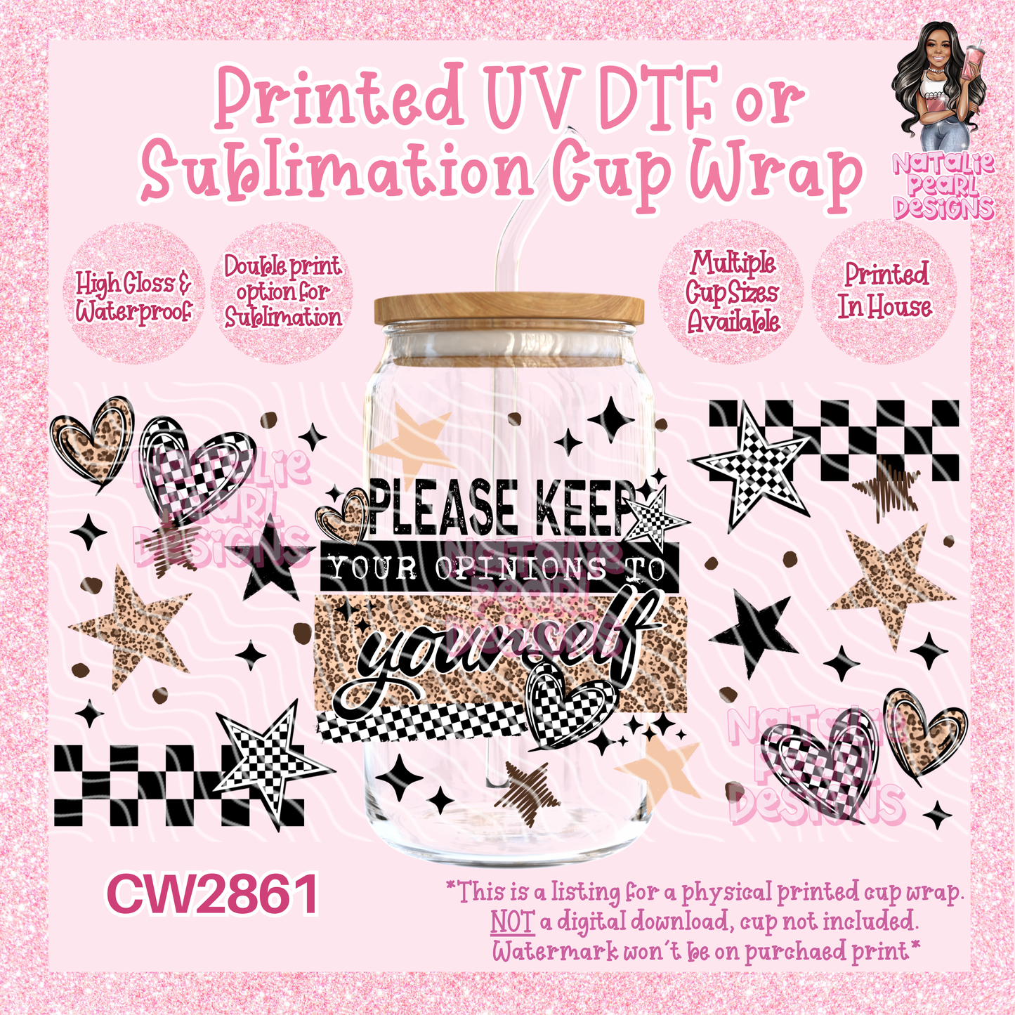 CW2861 UV DTF/SUB Cup Wraps