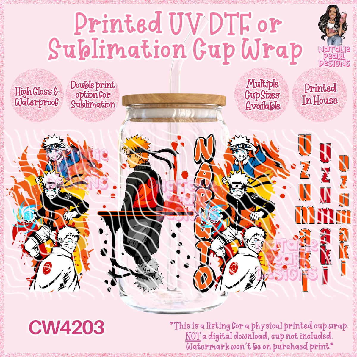 CW4203 UV DTF/SUB Cup Wraps