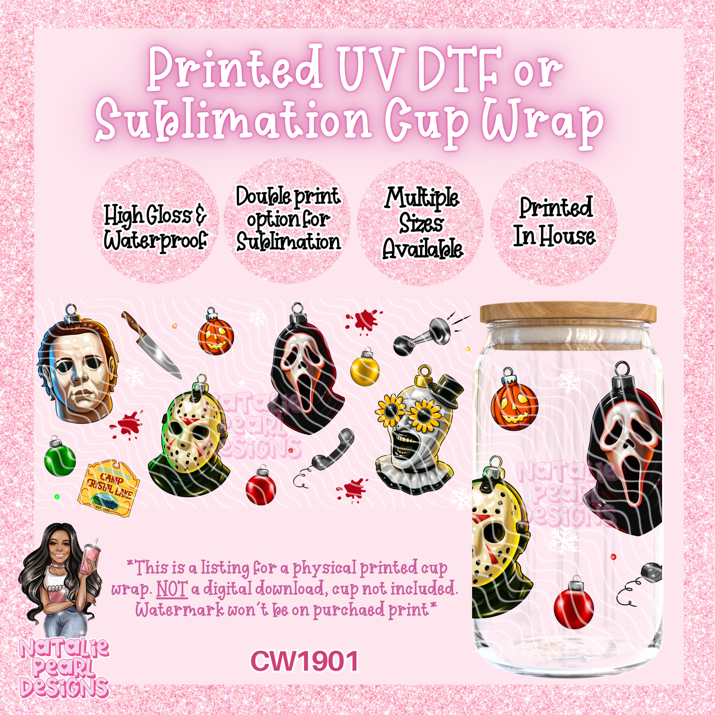 CW1901 UV DTF/SUB Cup Wraps