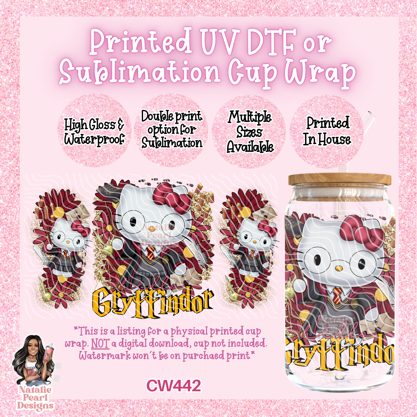 CW442 UV DTF/SUB Cup Wrap