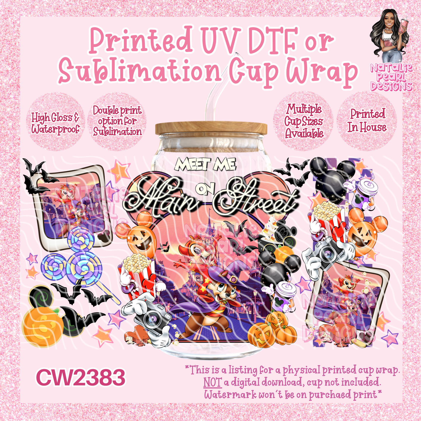 CW2383 UV DTF/SUB Cup Wraps