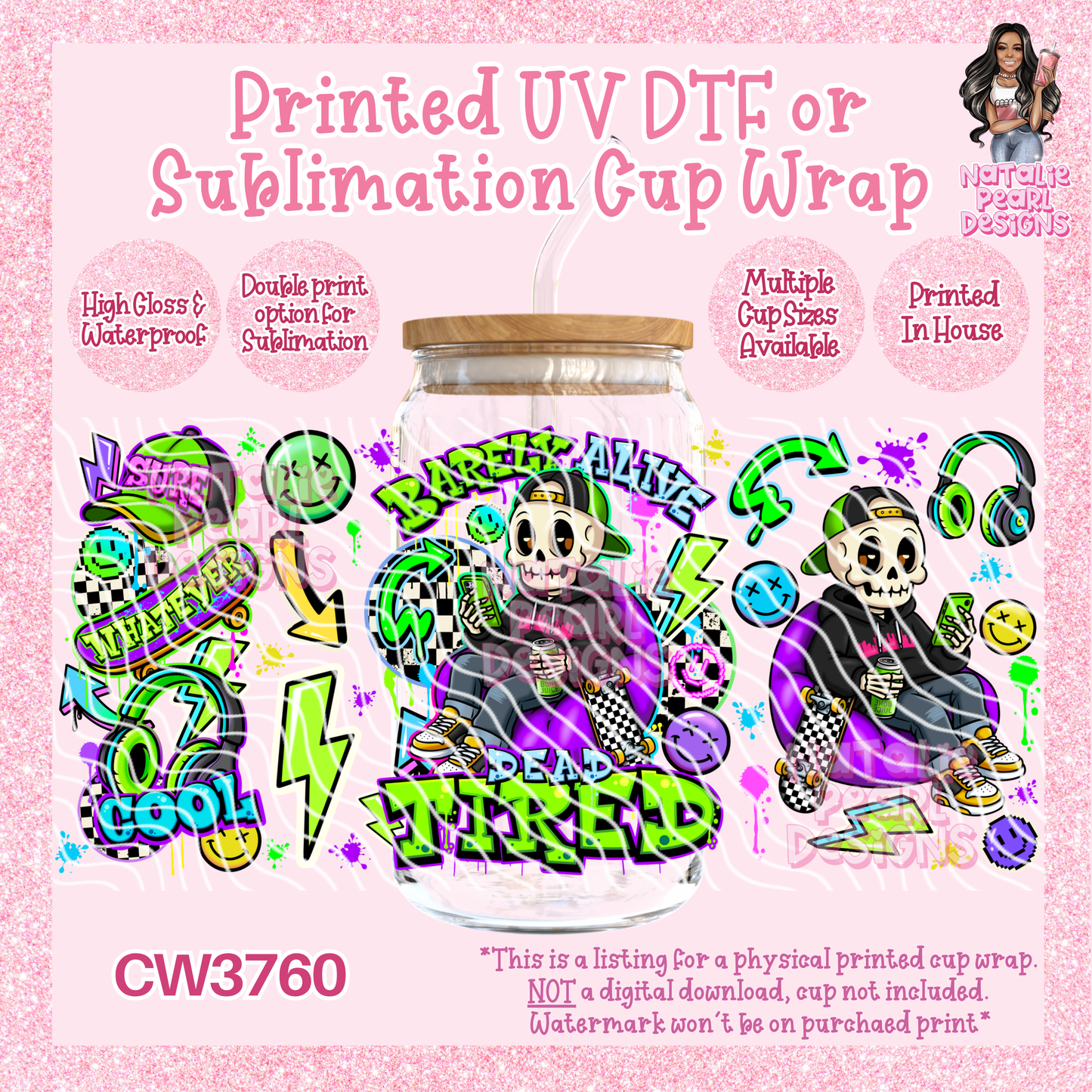 CW3760 UV DTF/SUB Cup Wraps