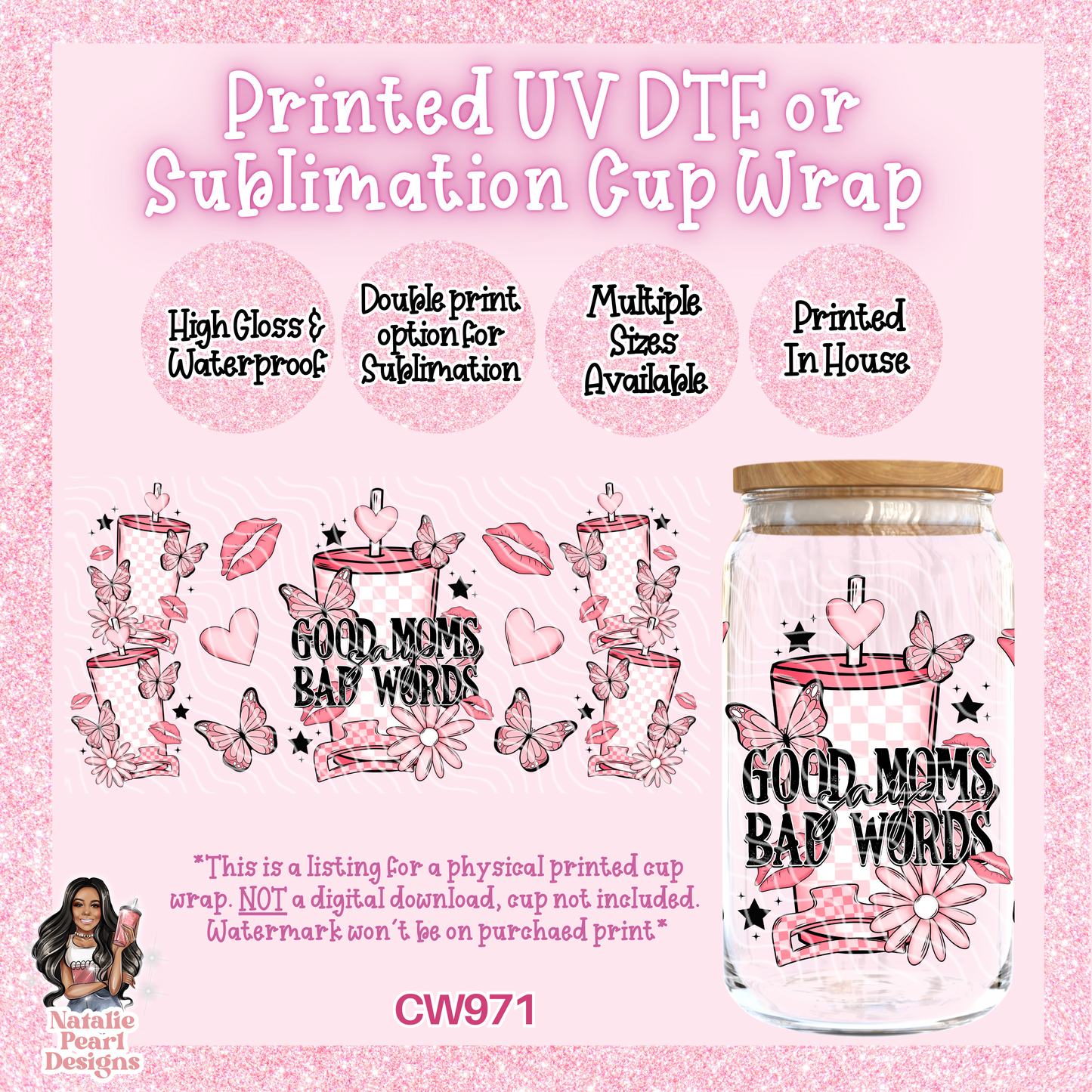 CW971 UV DTF/SUB Cup Wrap