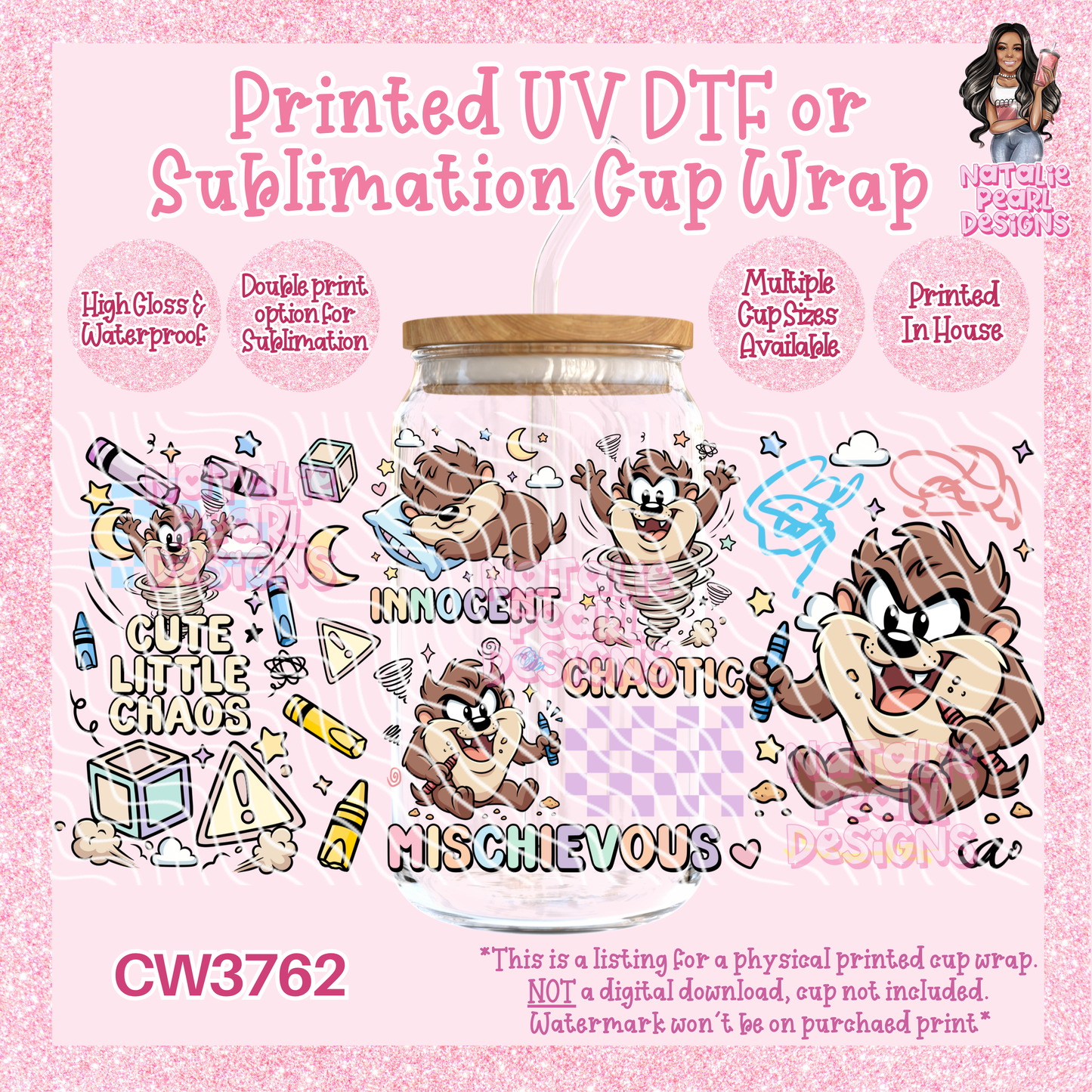 CW3762 UV DTF/SUB Cup Wraps