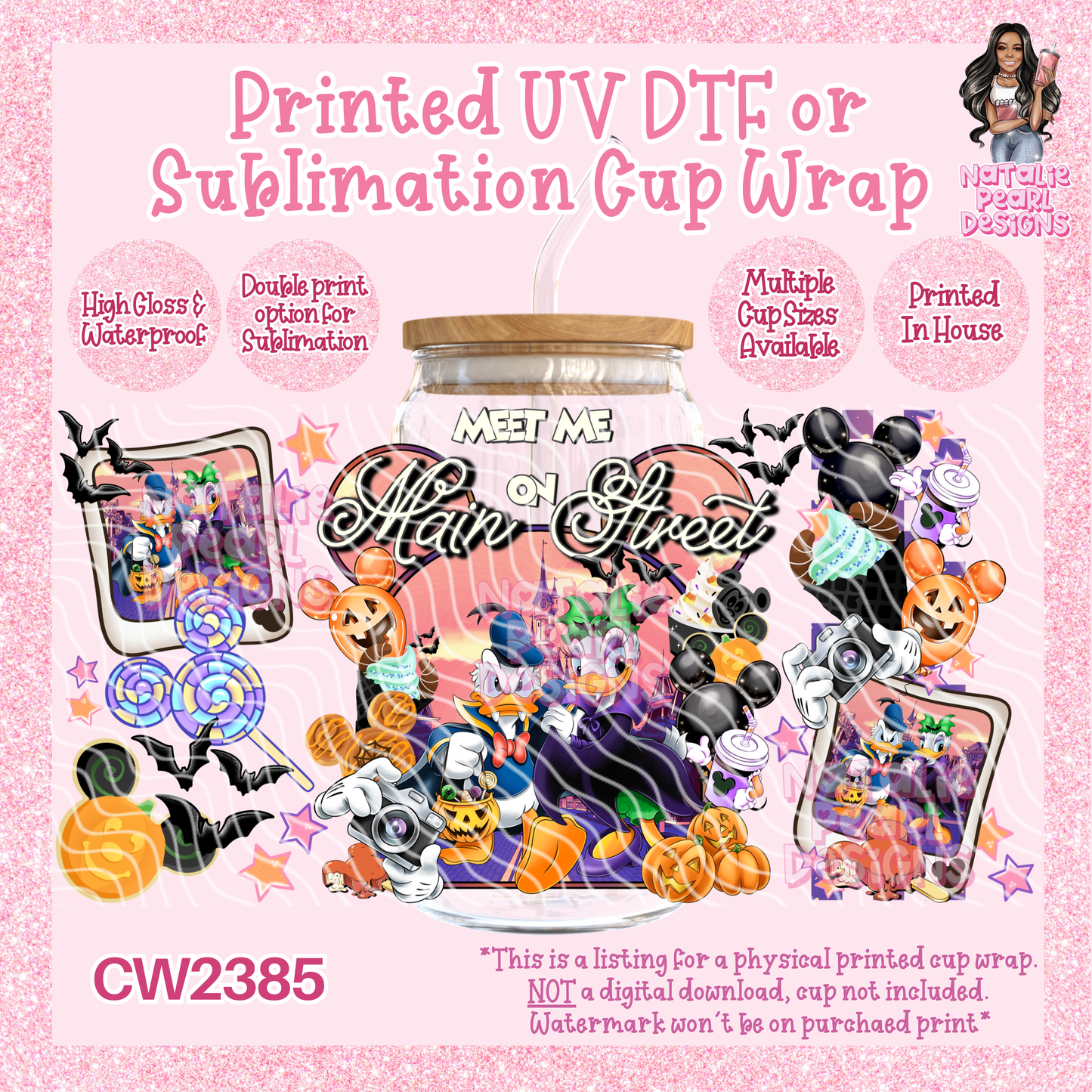 CW2385 UV DTF/SUB Cup Wraps
