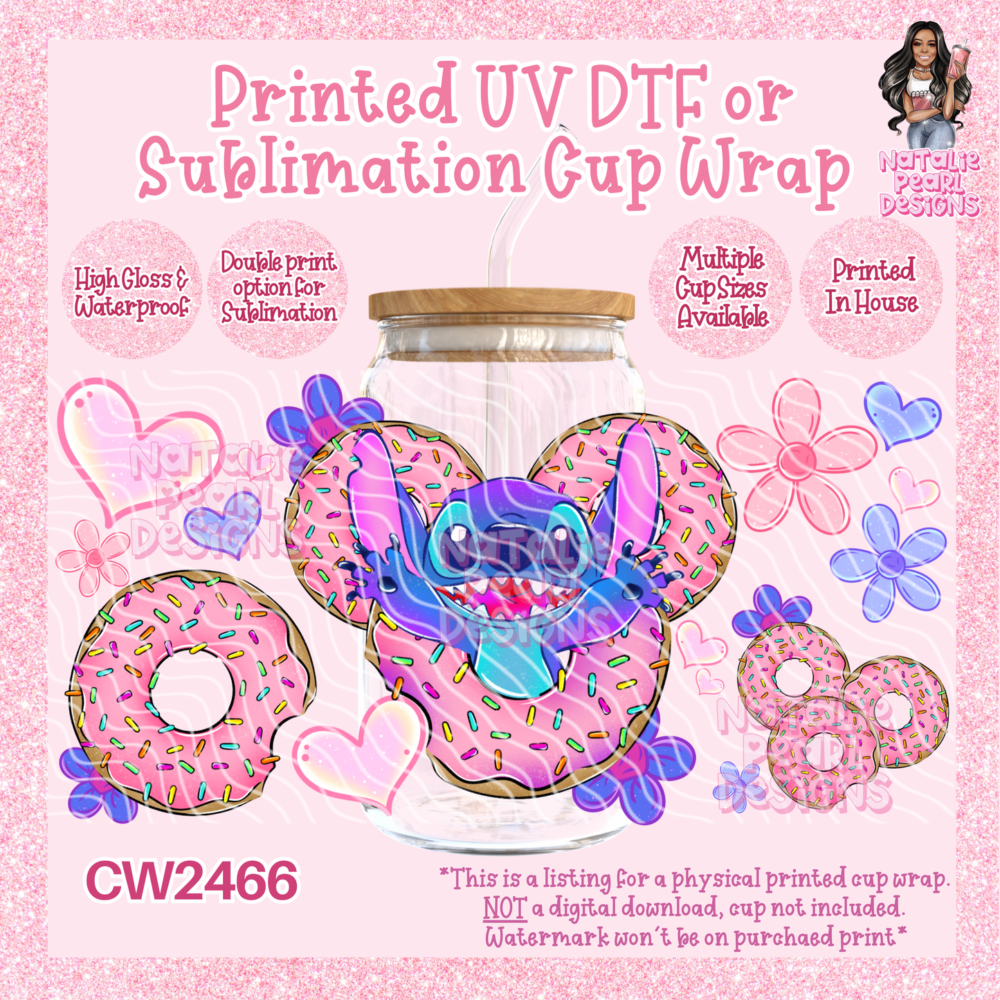 CW2466 UV DTF/SUB Cup Wraps