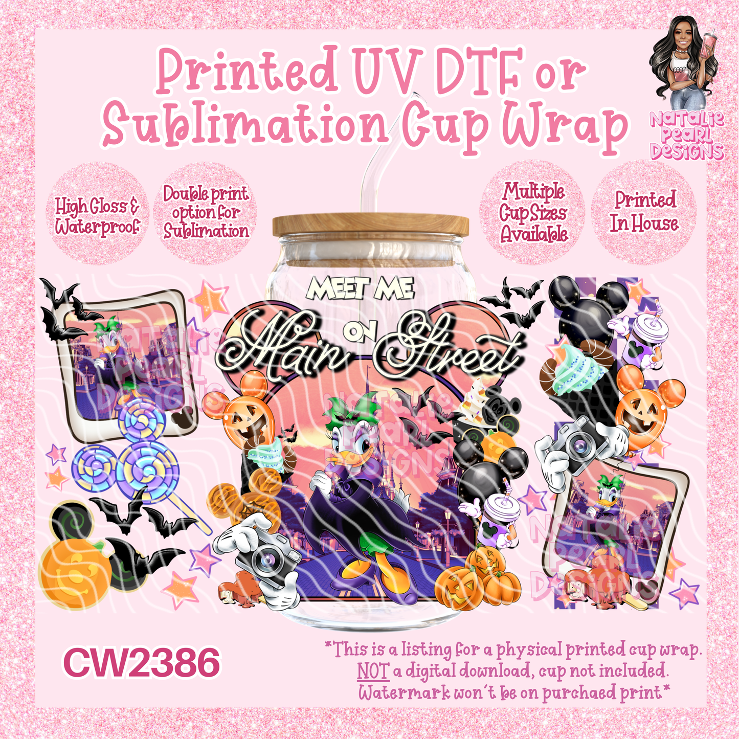 CW2386 UV DTF/SUB Cup Wraps