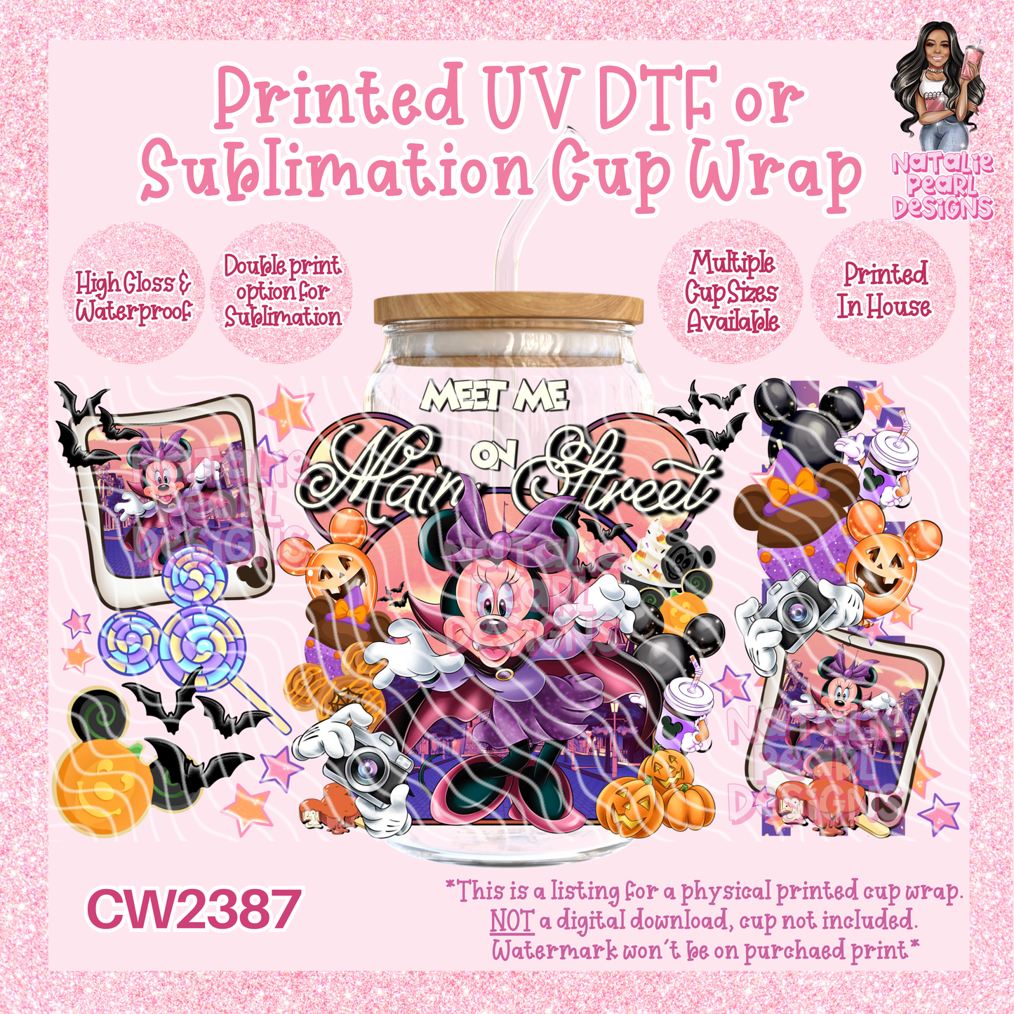 CW2387 UV DTF/SUB Cup Wraps