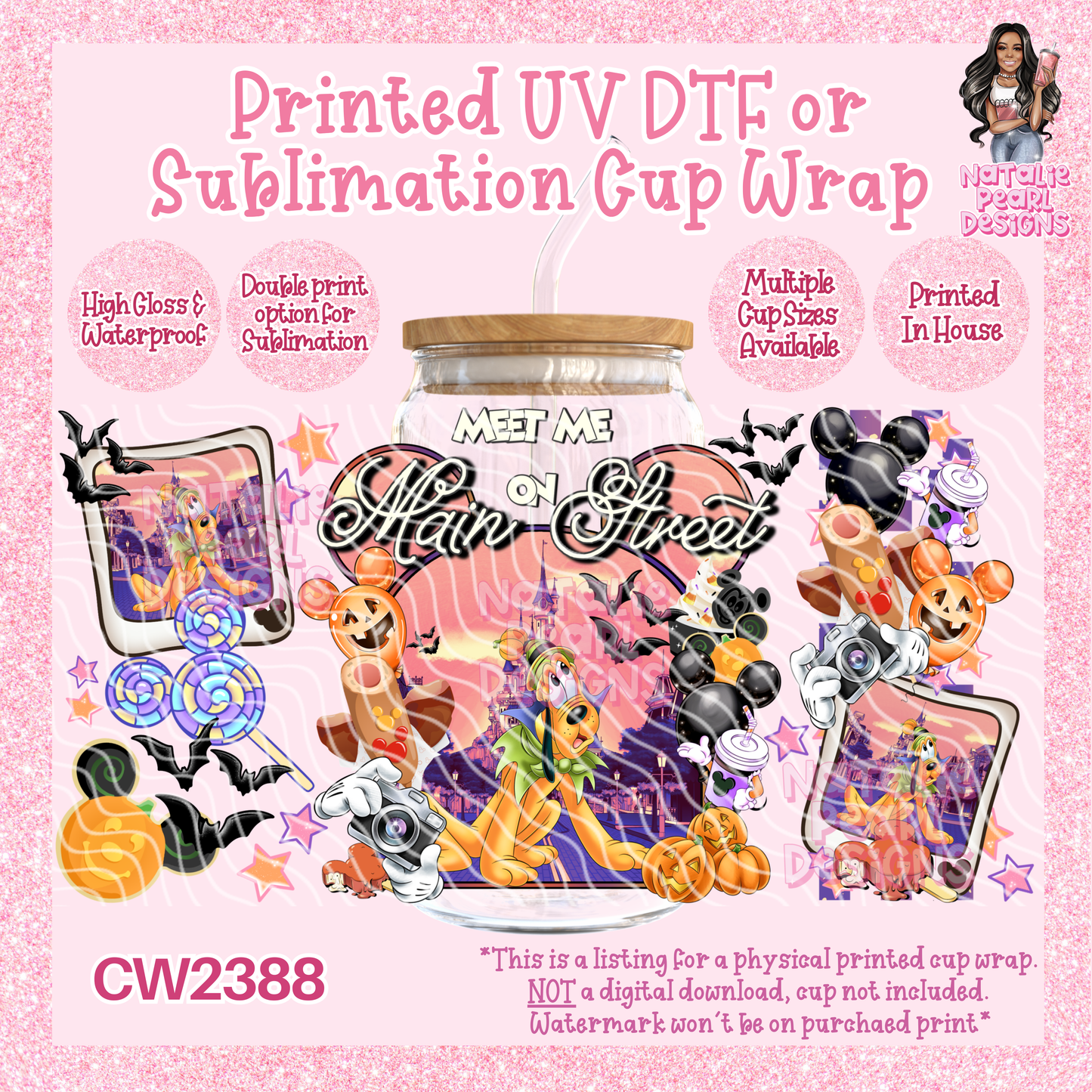 CW2388 UV DTF/SUB Cup Wraps