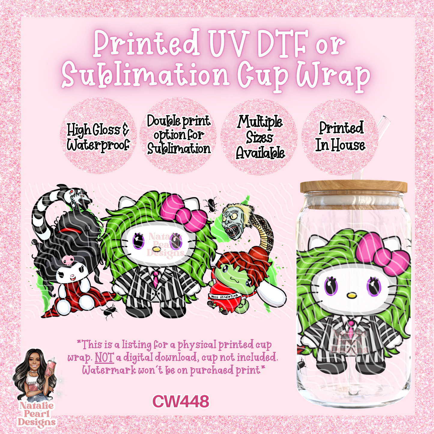 CW448 UV DTF/SUB Cup Wrap