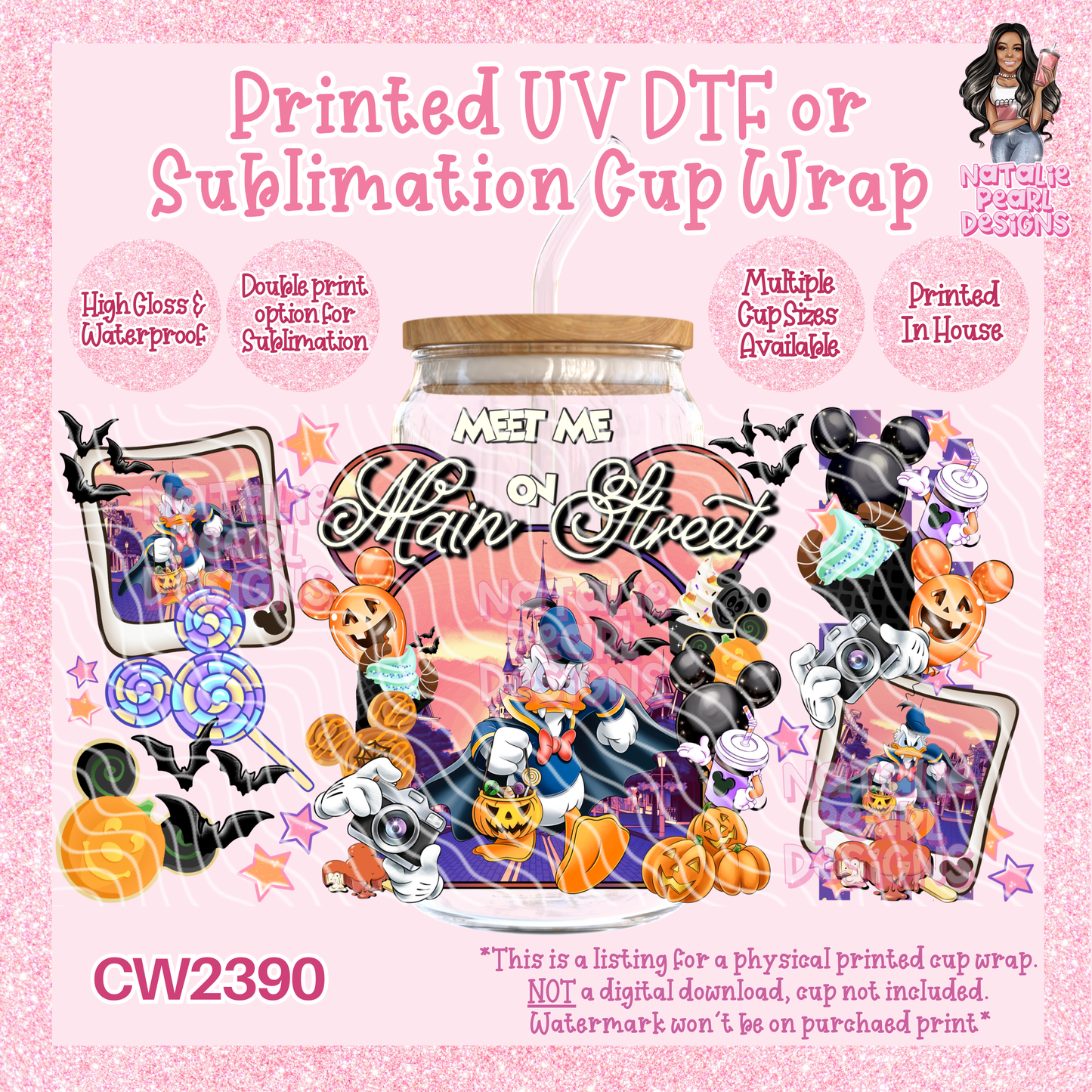 CW2390 UV DTF/SUB Cup Wraps