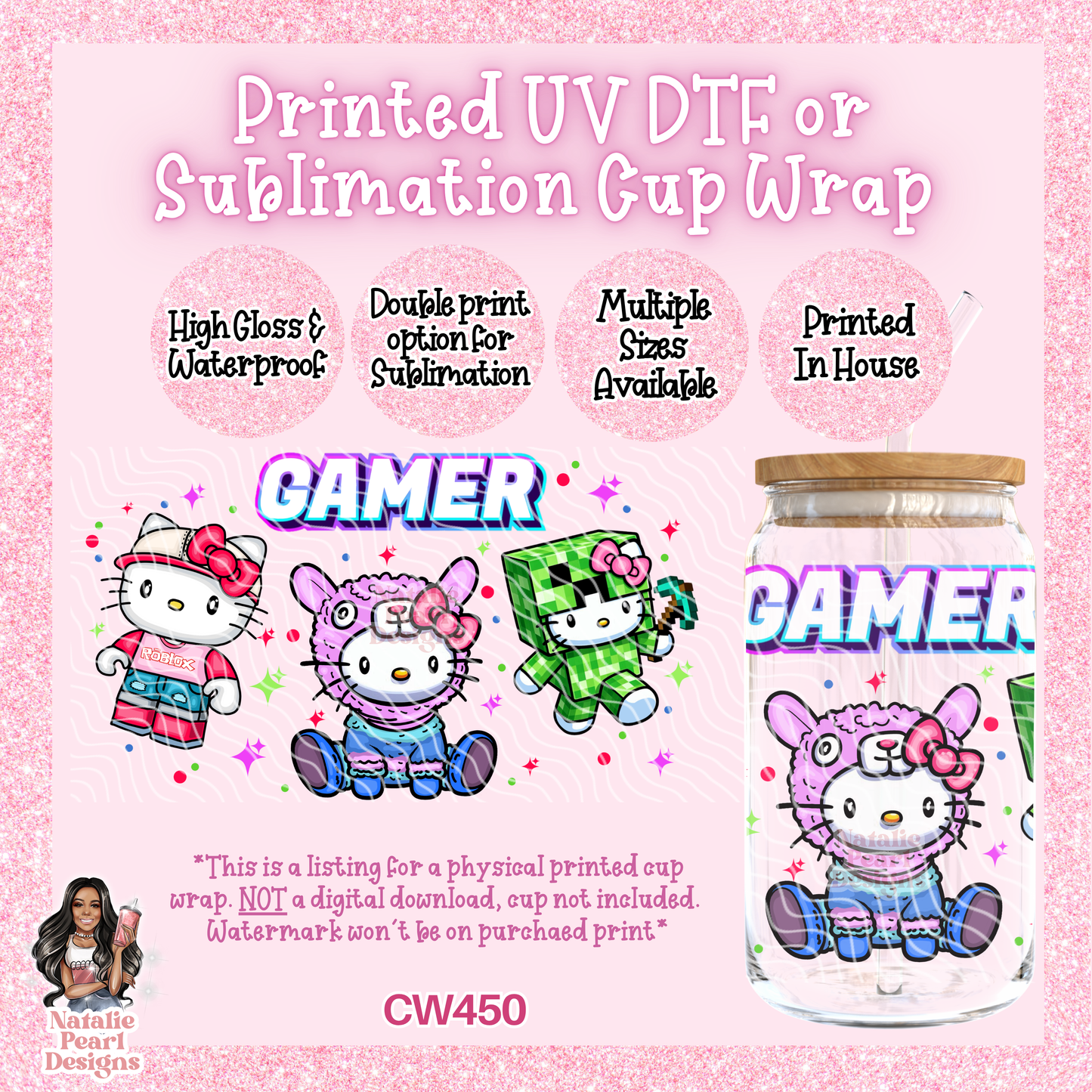 CW450 UV DTF/SUB Cup Wrap