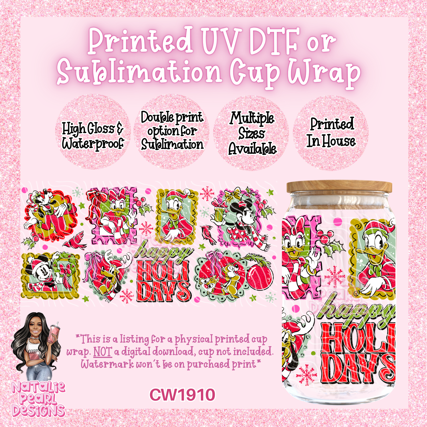 CW1910 UV DTF/SUB Cup Wraps